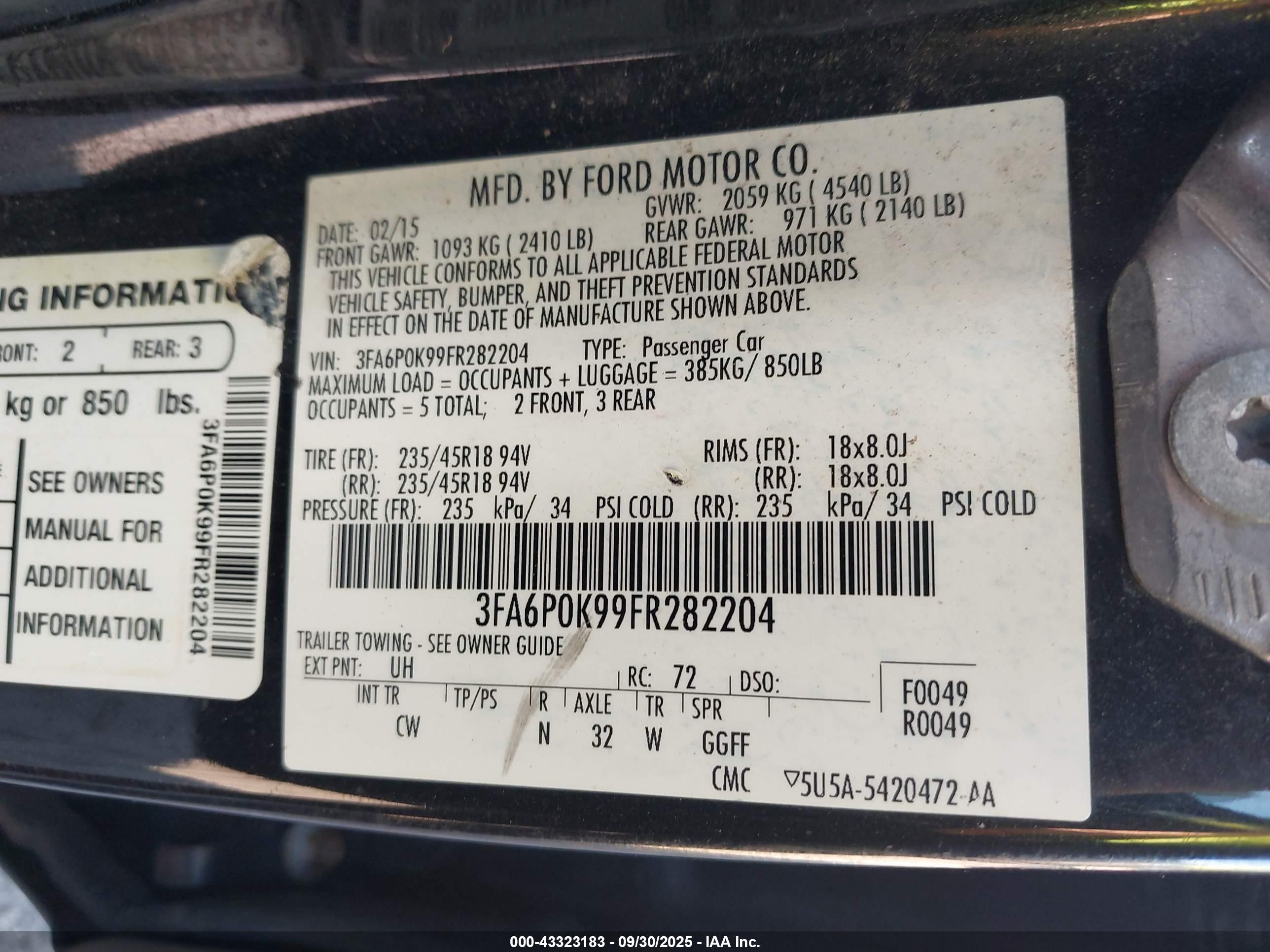 FORD FUSION image 9