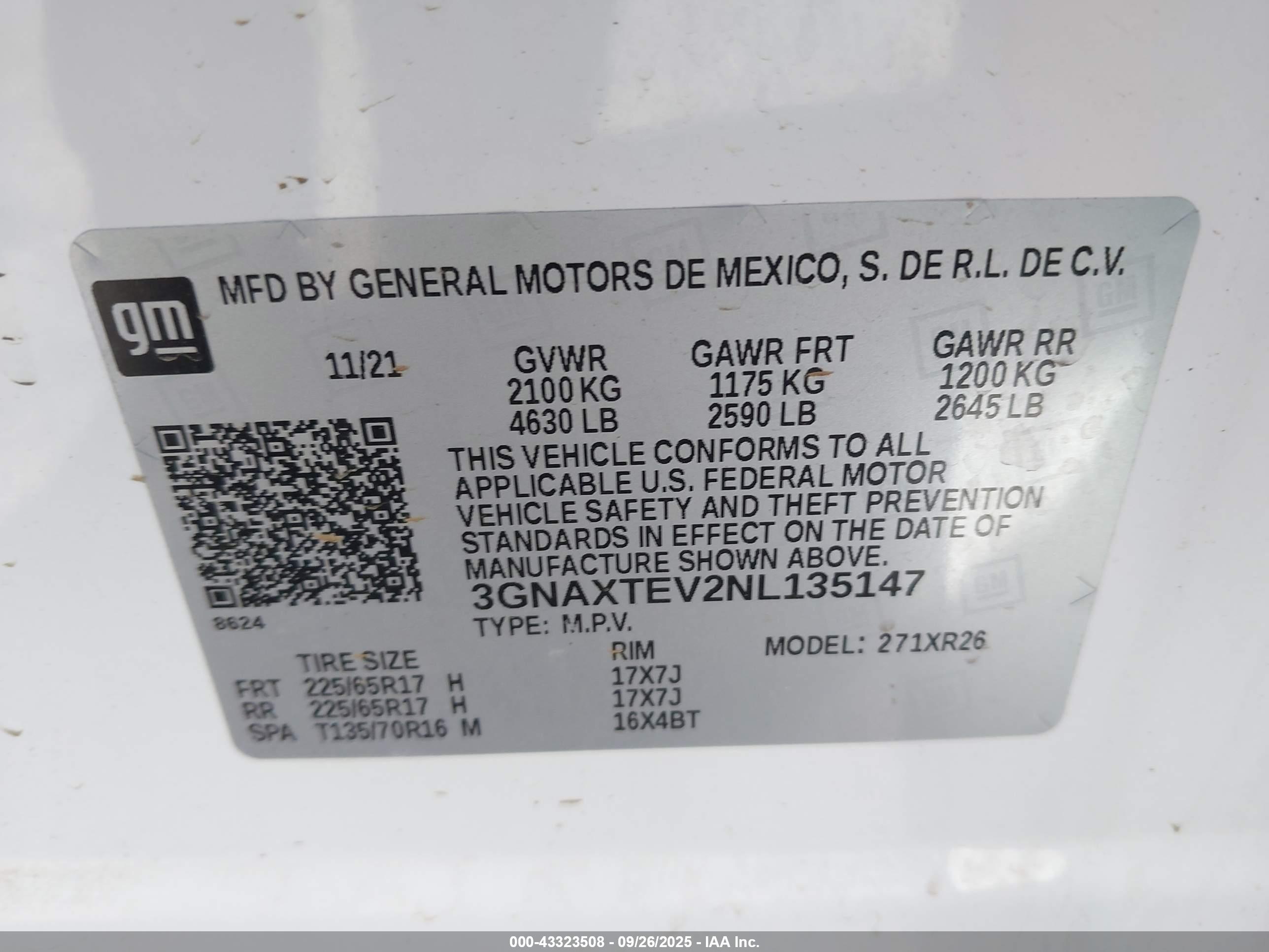CHEVROLET EQUINOX image 9