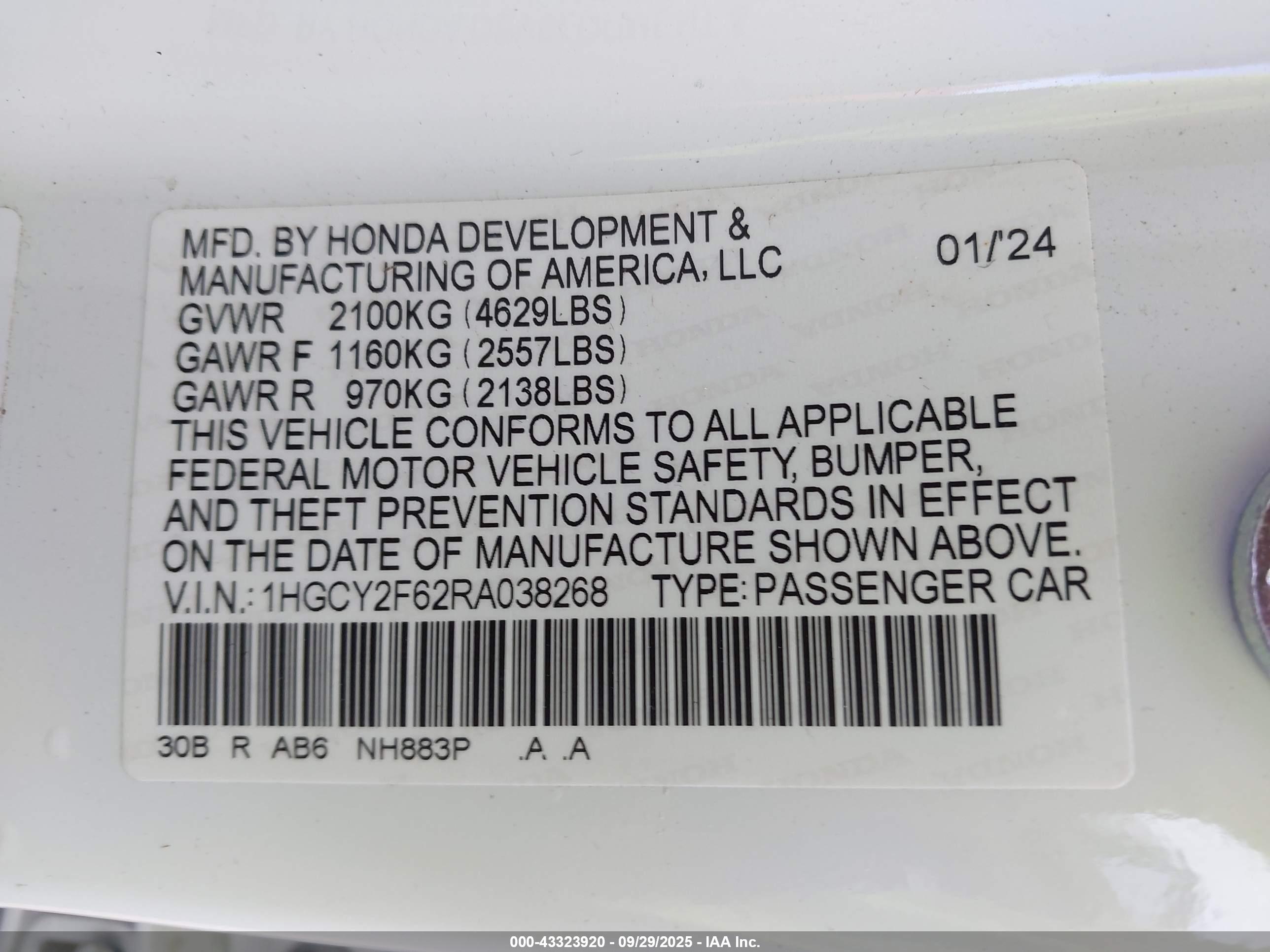 HONDA ACCORD image 9