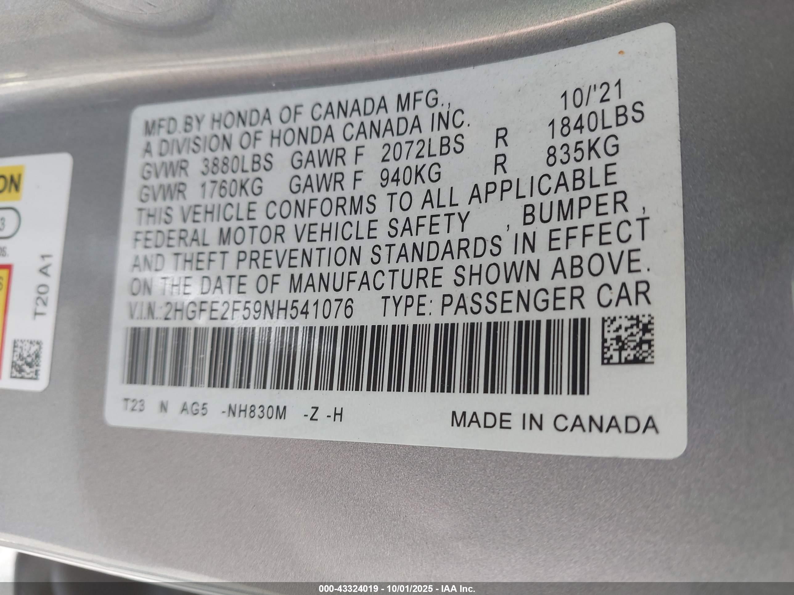 HONDA CIVIC image 9