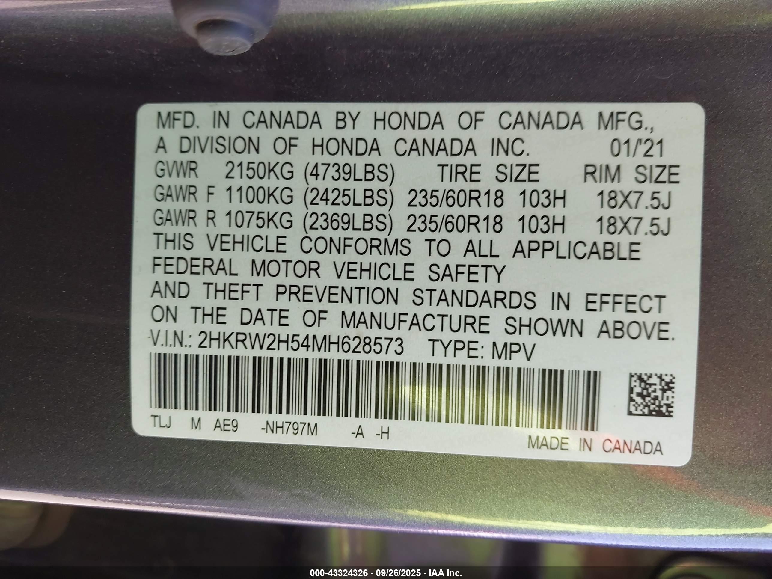 HONDA CR-V image 9