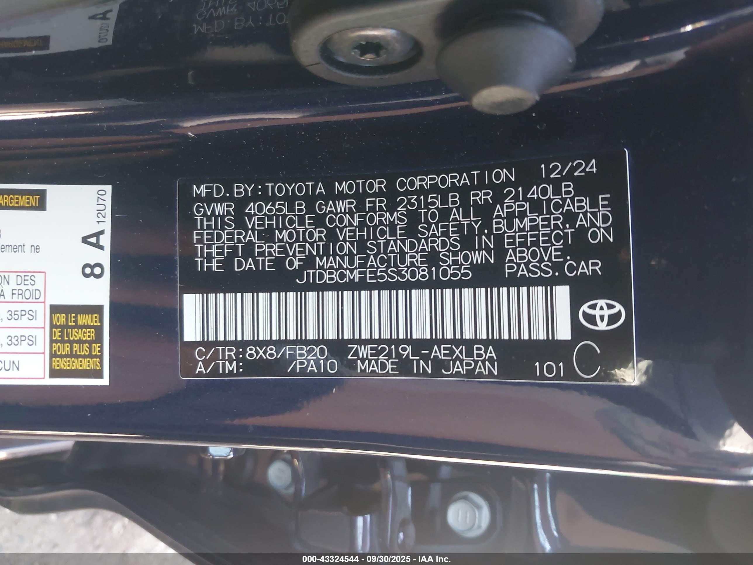 TOYOTA COROLLA image 9
