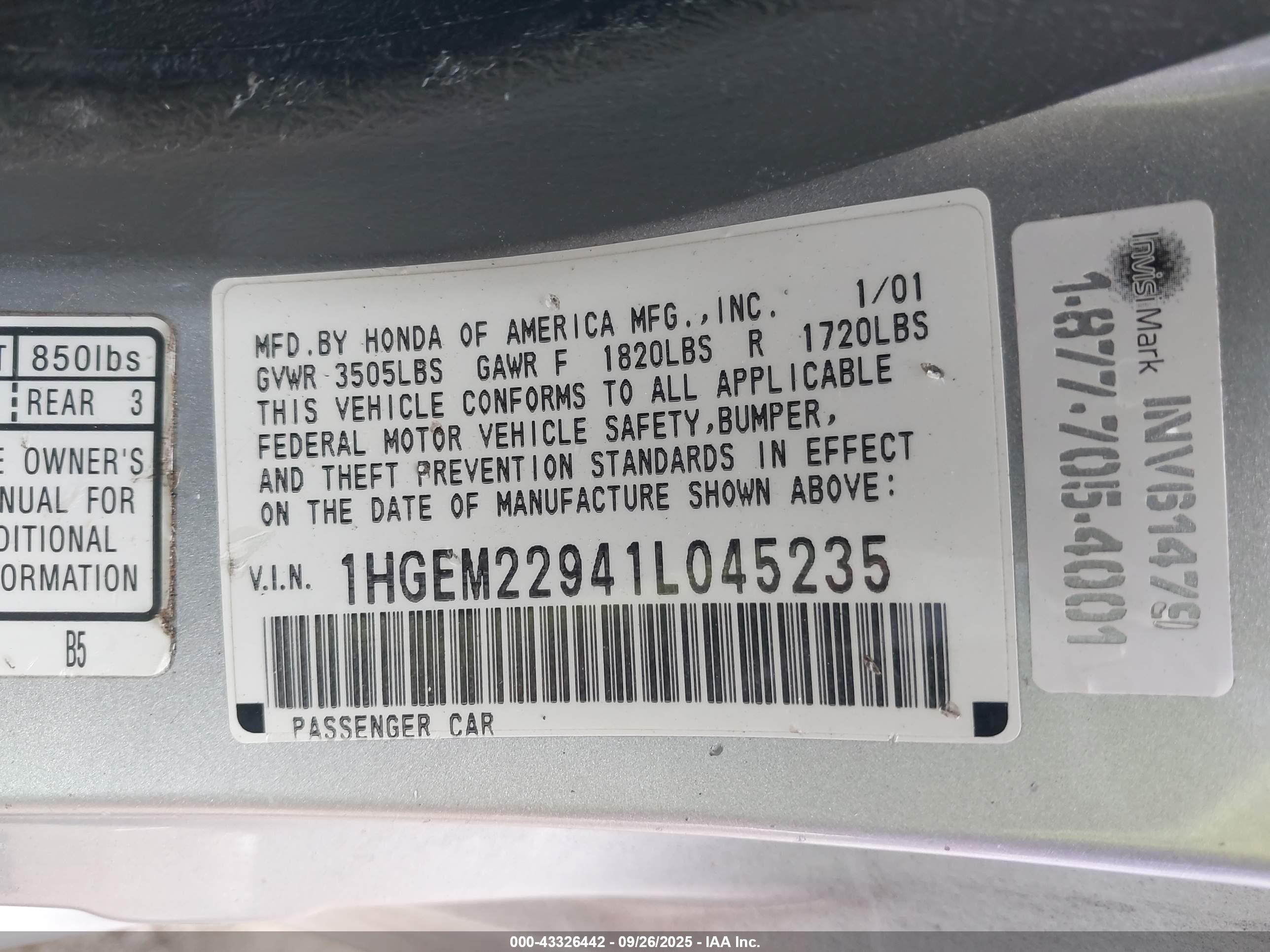 HONDA CIVIC image 9