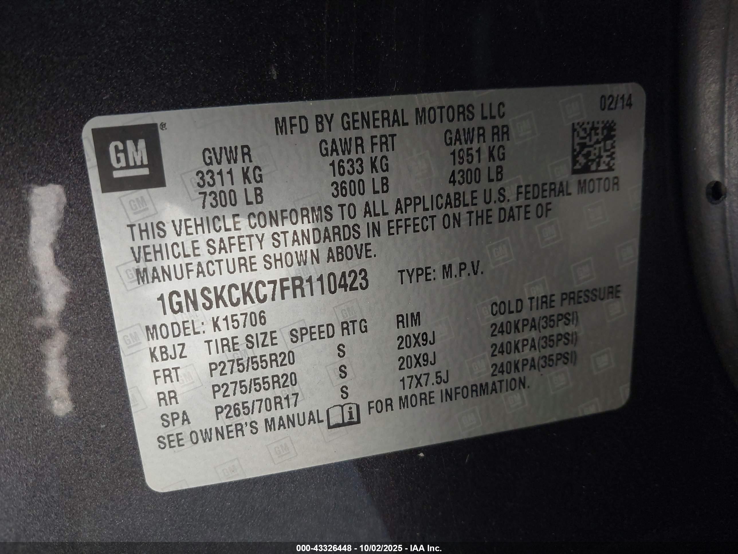 CHEVROLET TAHOE image 9