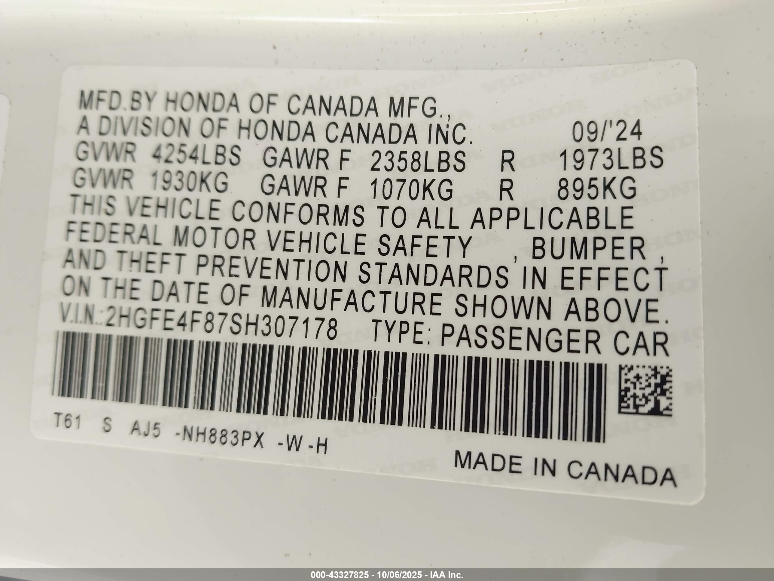 HONDA CIVIC image 9