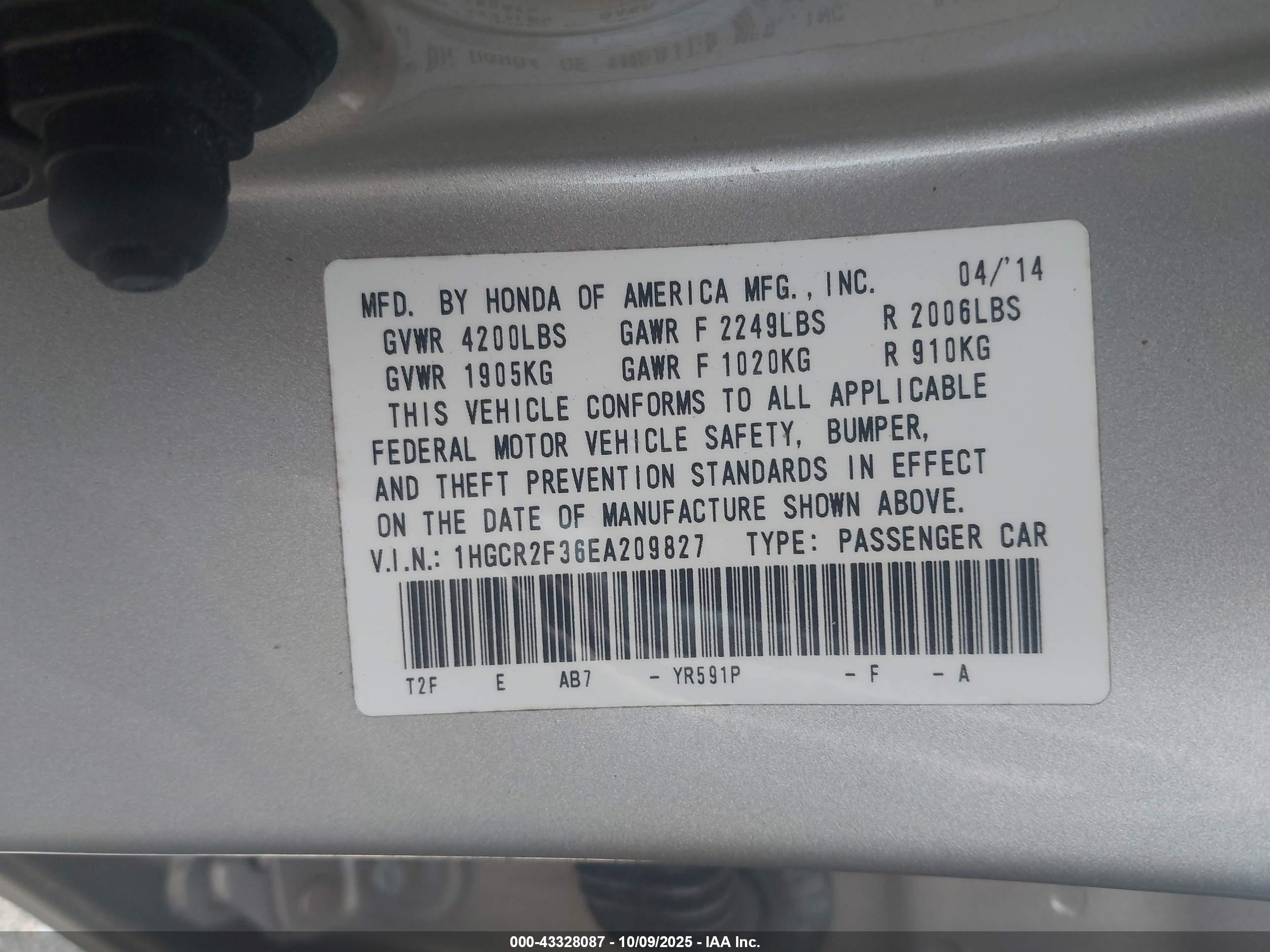 HONDA ACCORD image 9