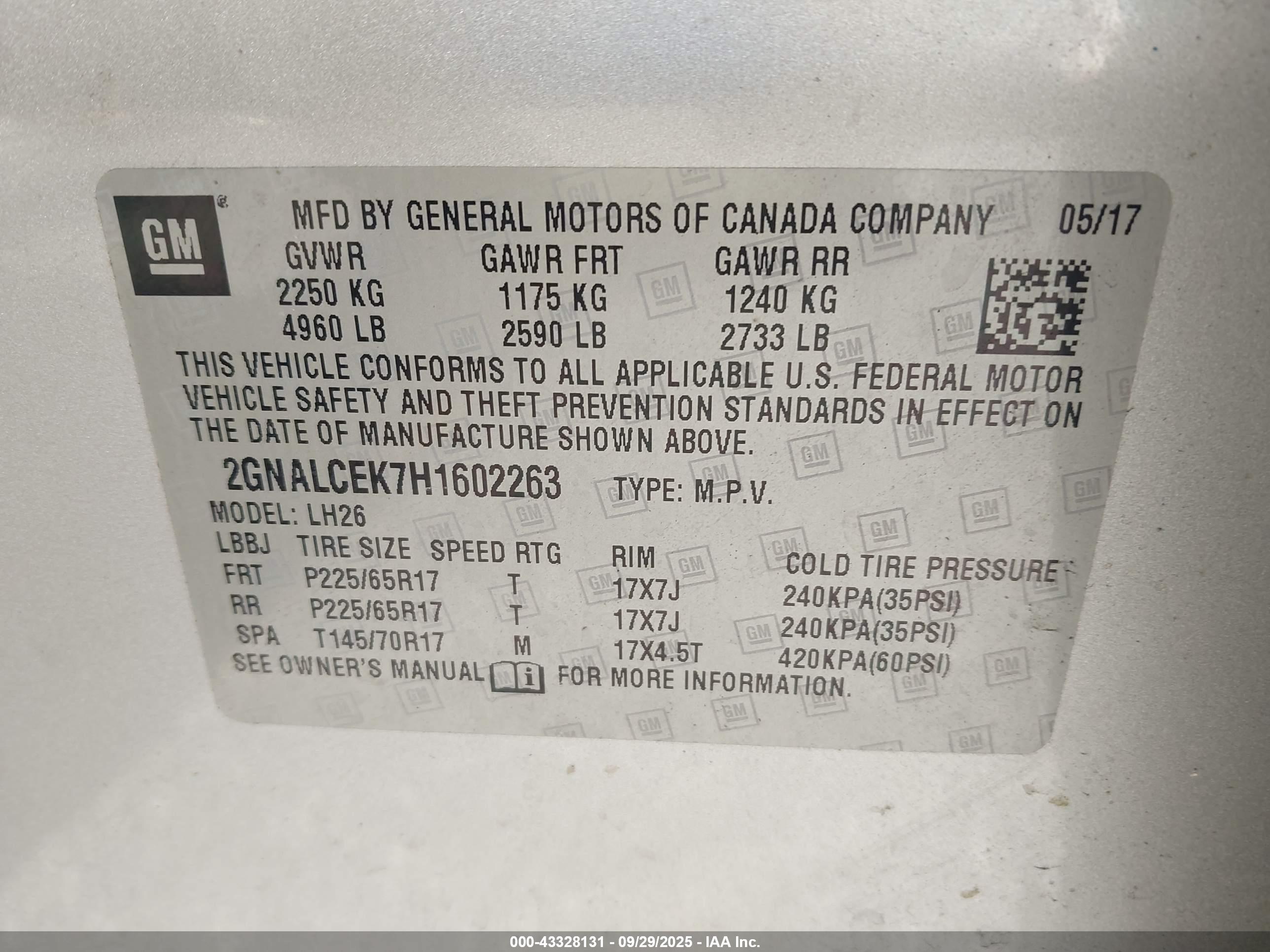 CHEVROLET EQUINOX image 9