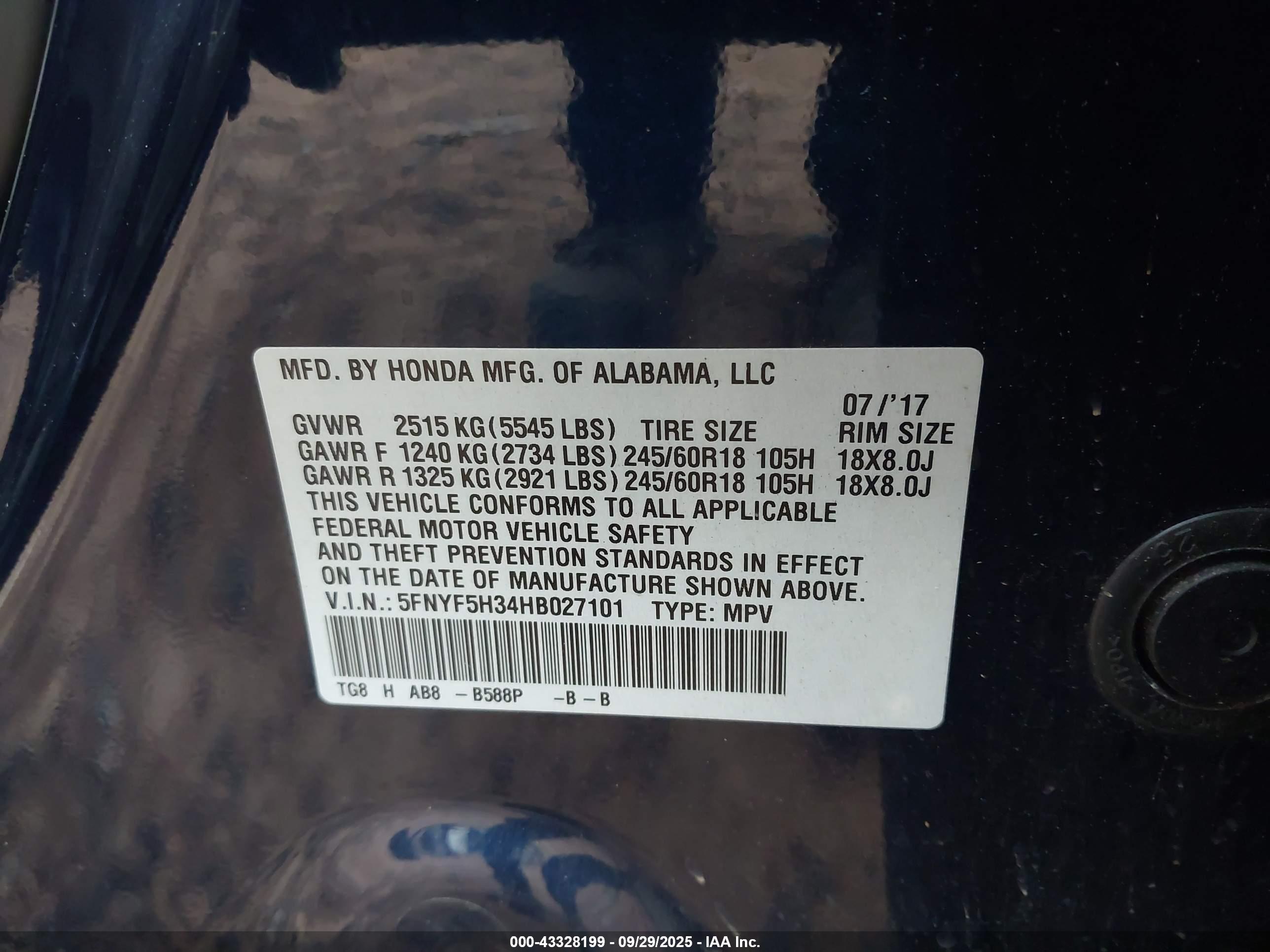 HONDA PILOT image 9