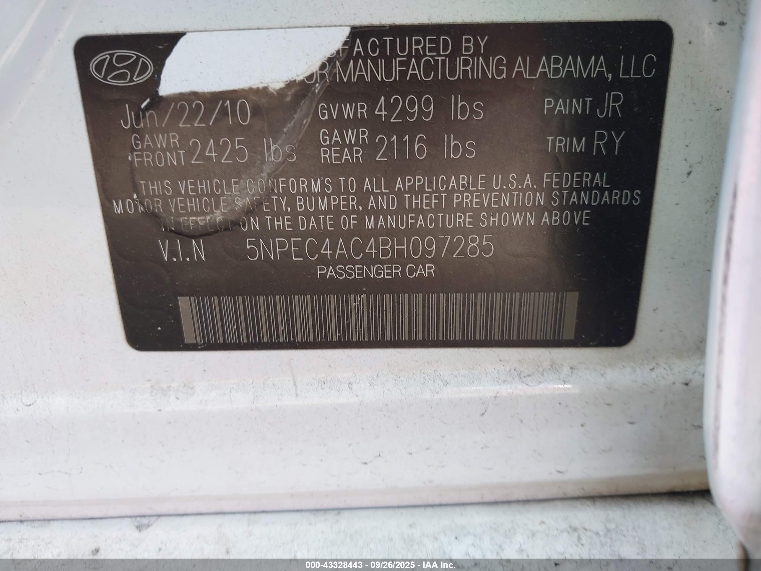 HYUNDAI SONATA image 9