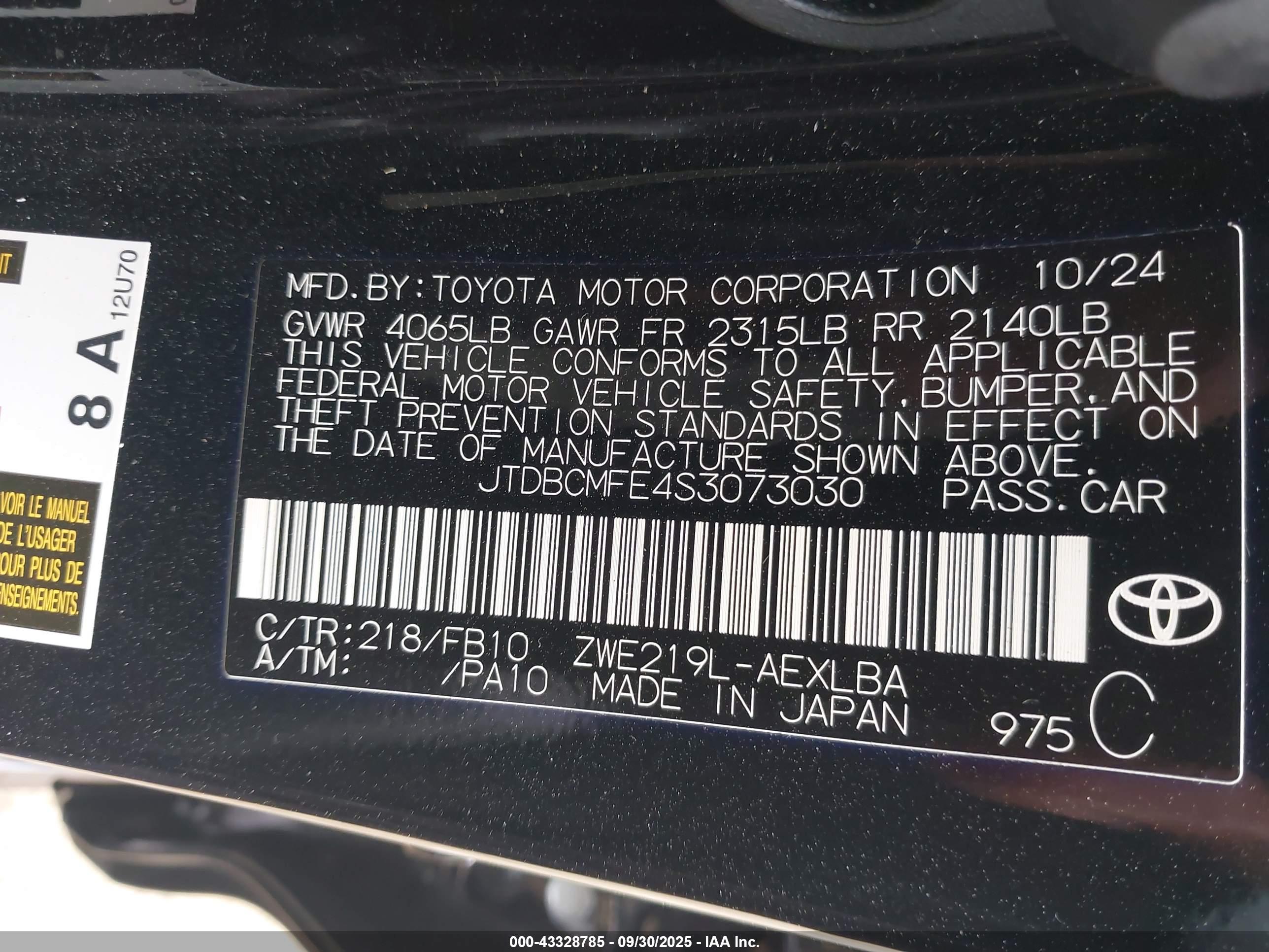 TOYOTA COROLLA image 9