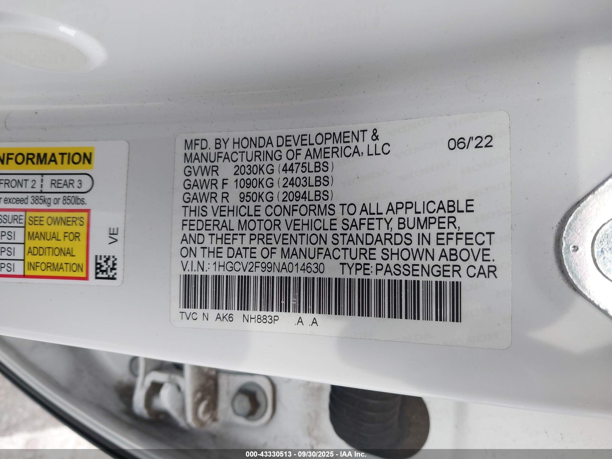 HONDA ACCORD image 9