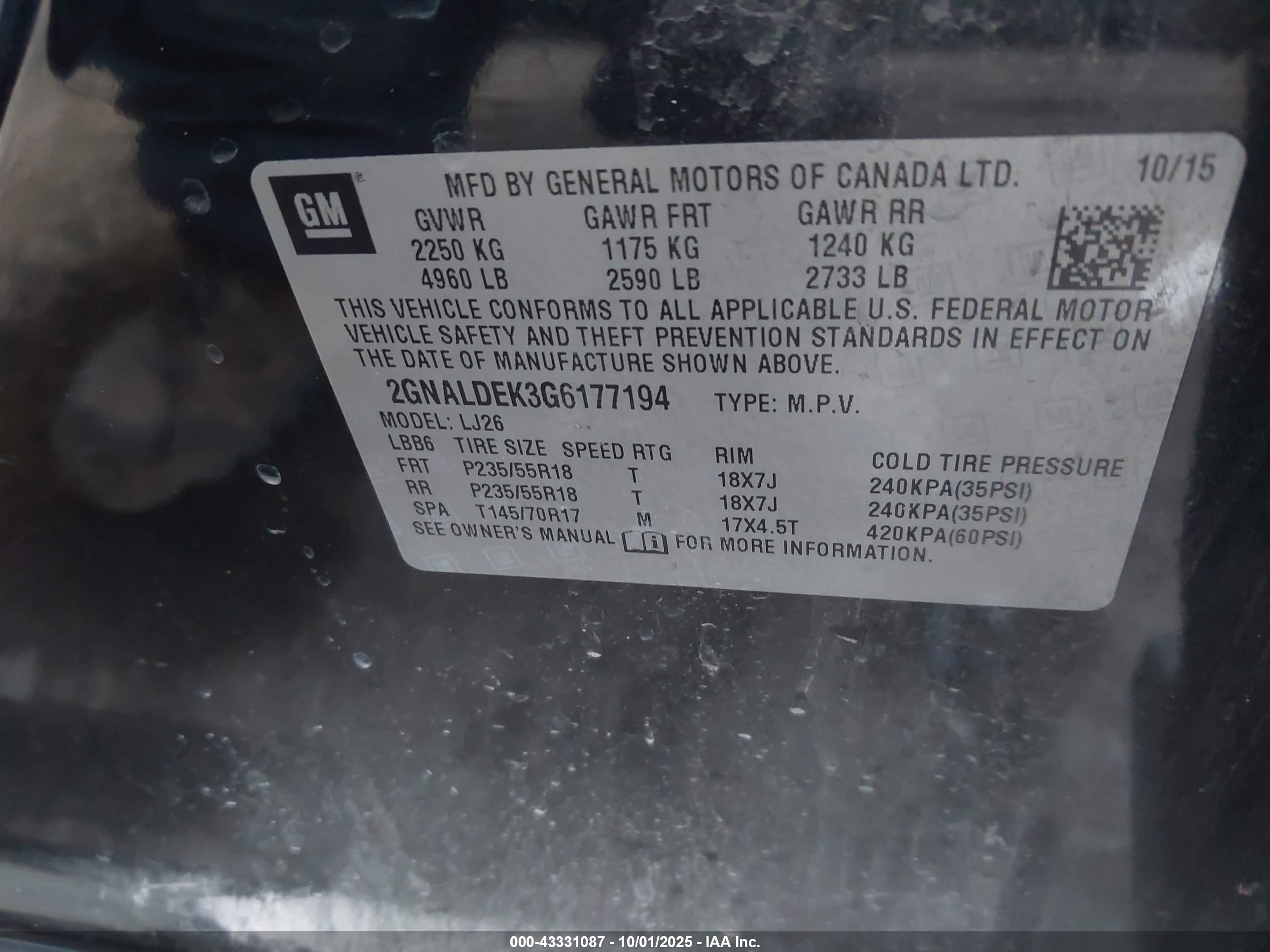 CHEVROLET EQUINOX image 9