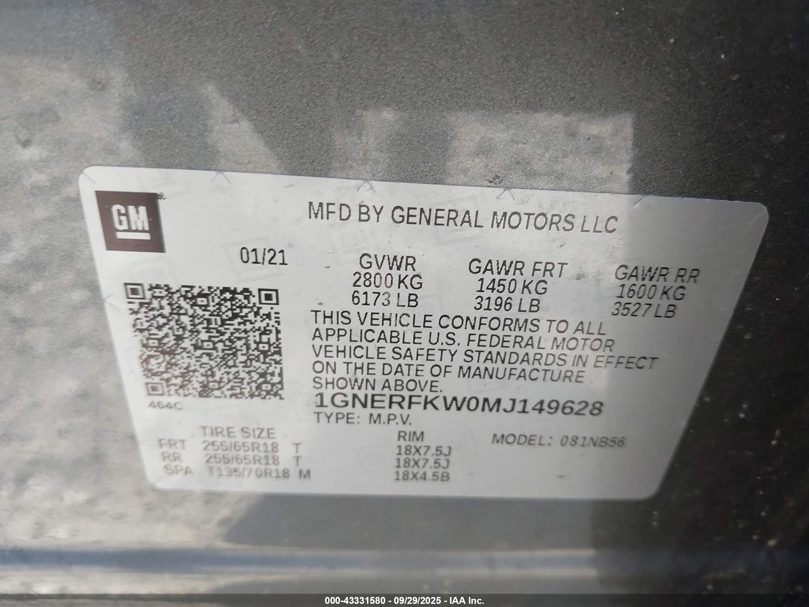 CHEVROLET TRAVERSE image 9
