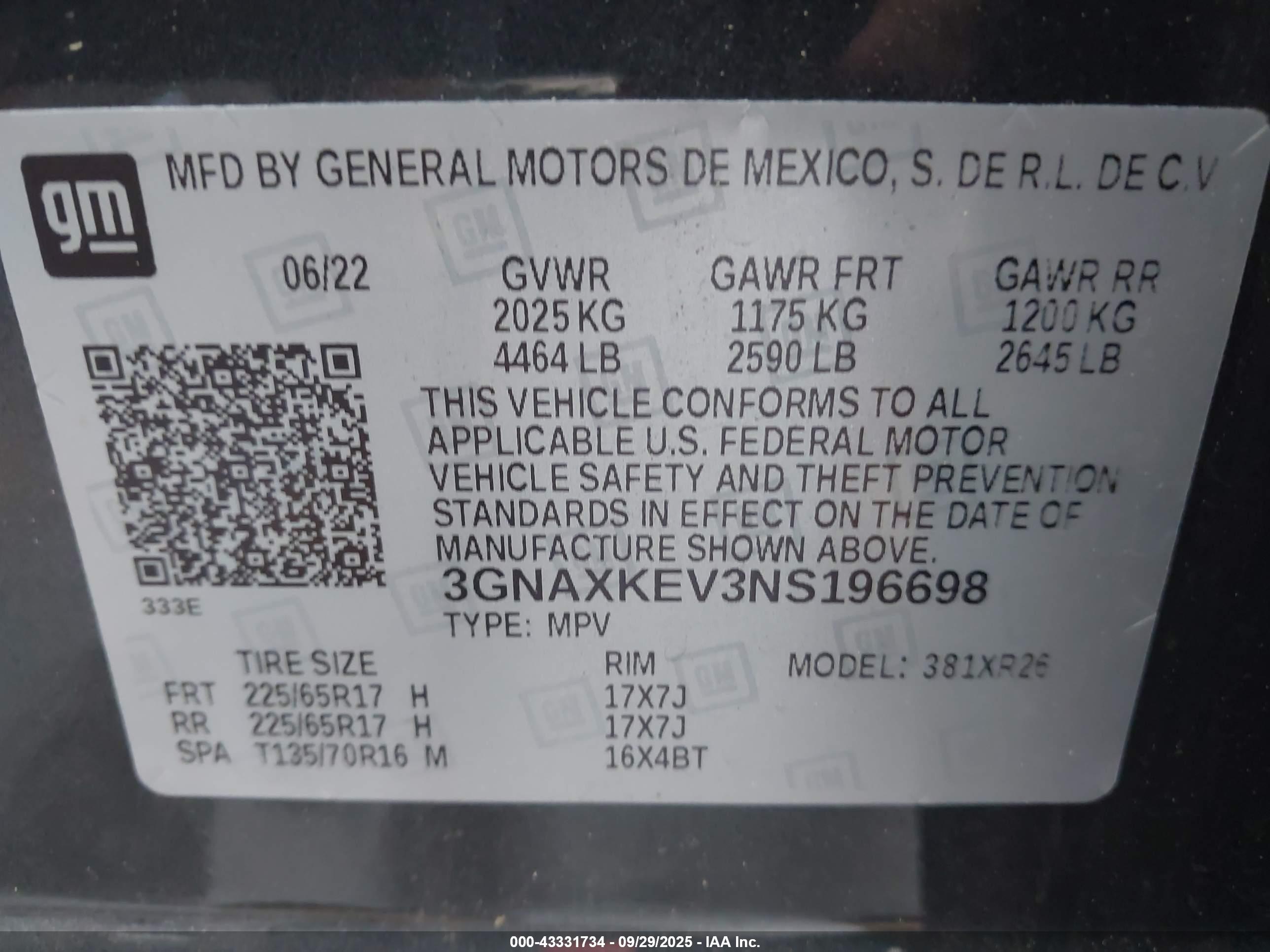 CHEVROLET EQUINOX image 9
