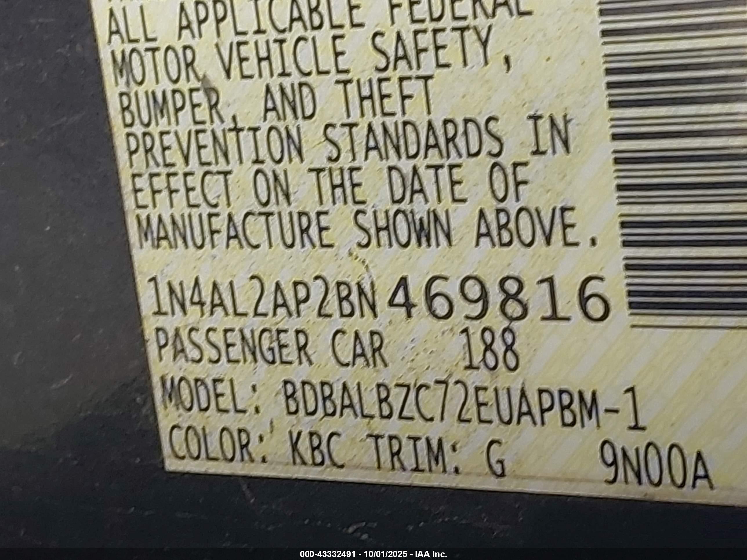 NISSAN ALTIMA image 9