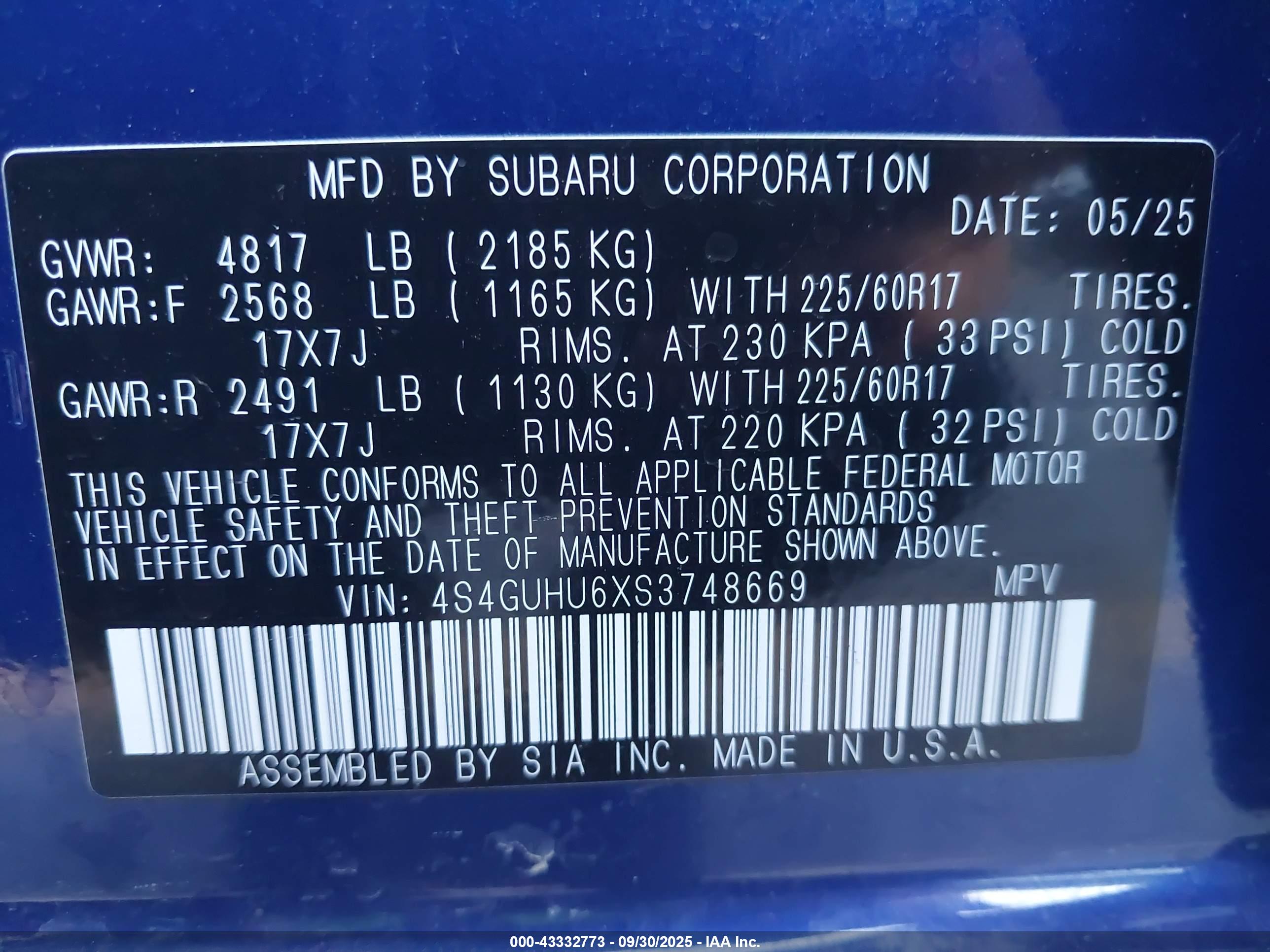 SUBARU CROSSTREK image 9