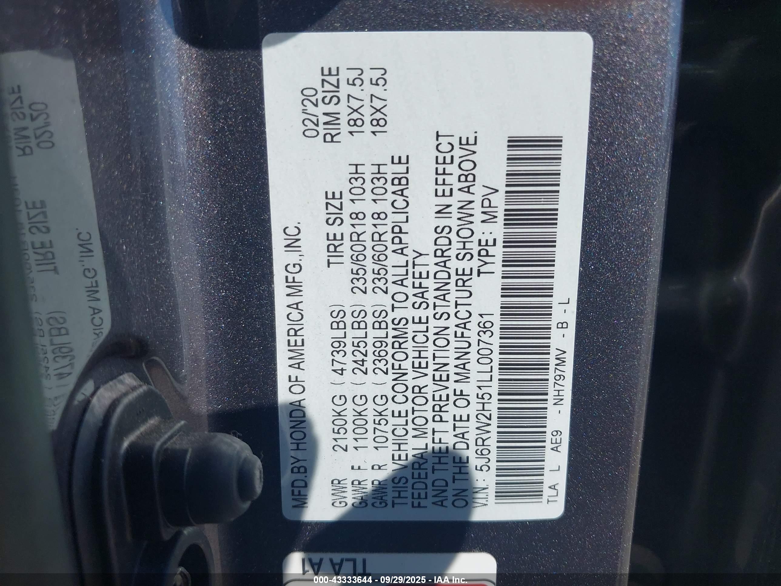 HONDA CR-V image 9