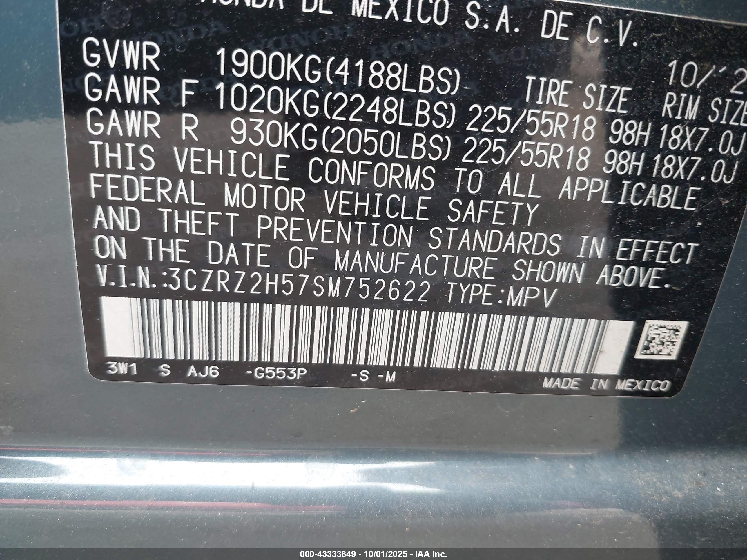 HONDA HR-V image 9