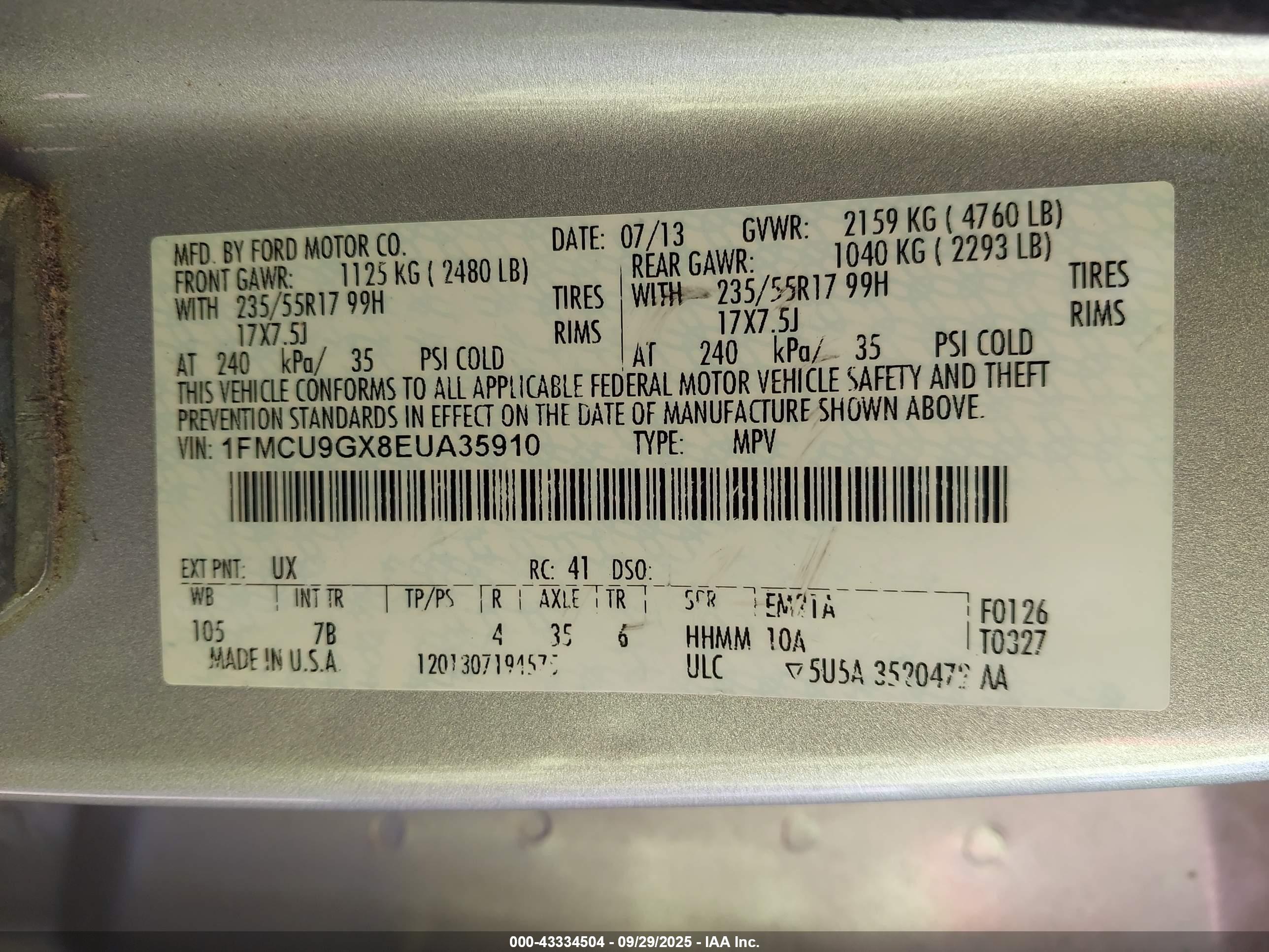 FORD ESCAPE image 9