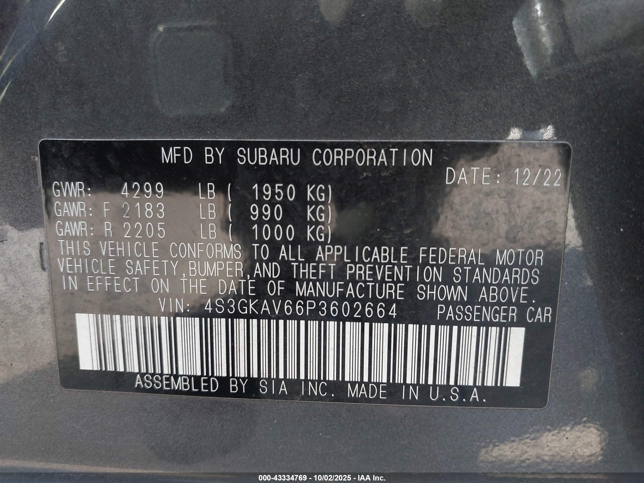 SUBARU IMPREZA image 9