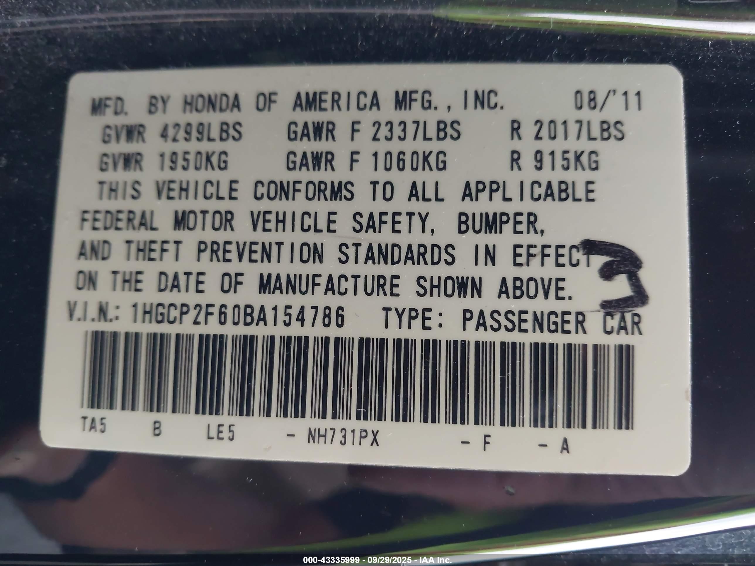 HONDA ACCORD image 9