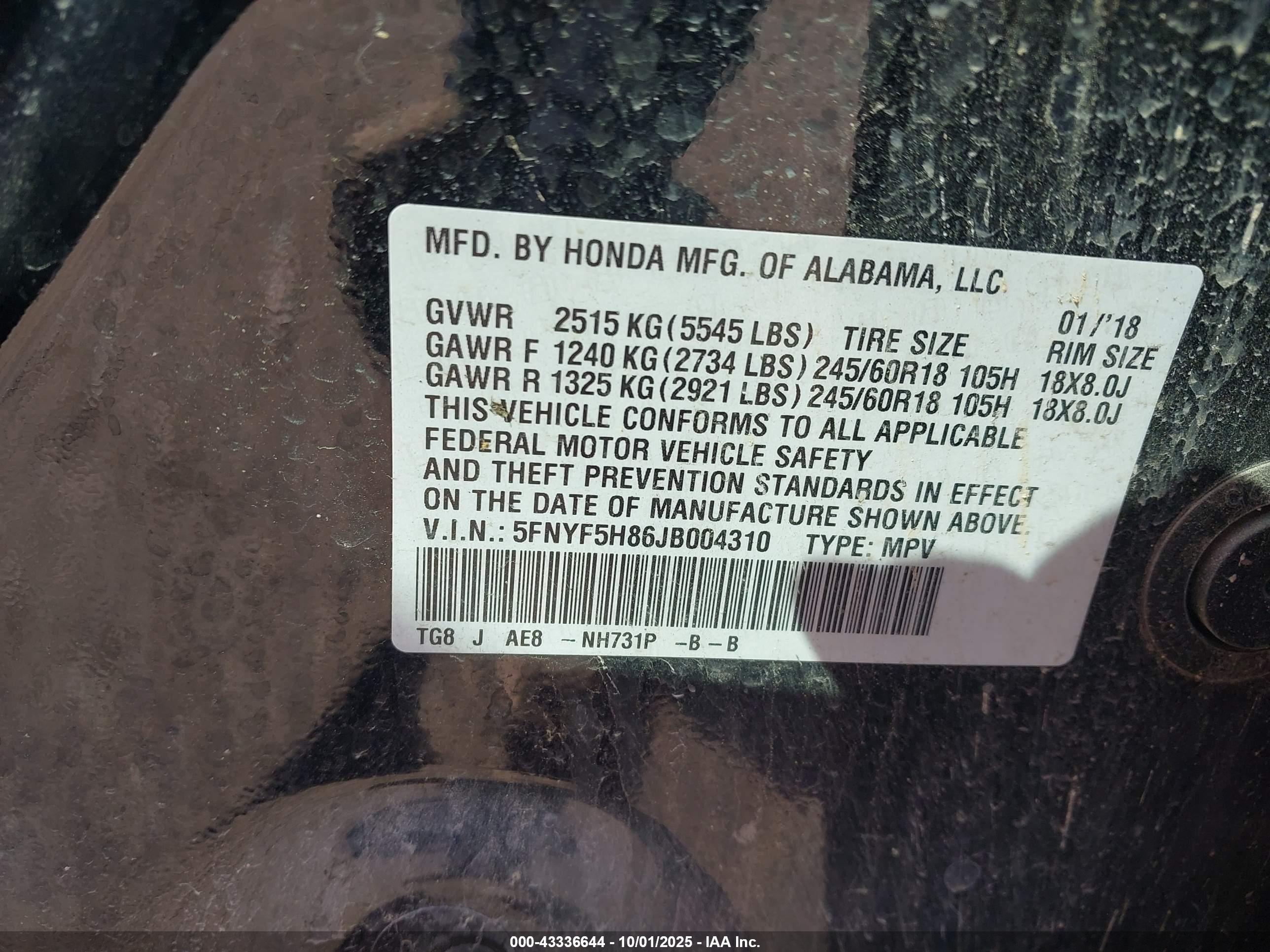 HONDA PILOT image 9