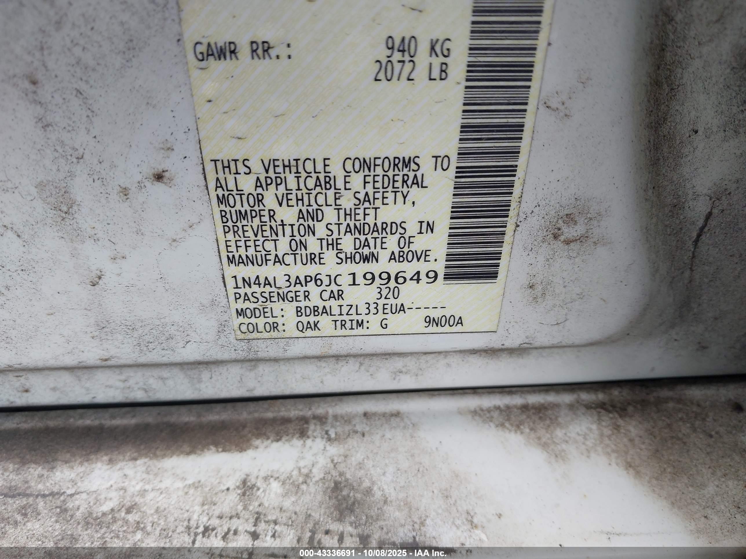 NISSAN ALTIMA image 9