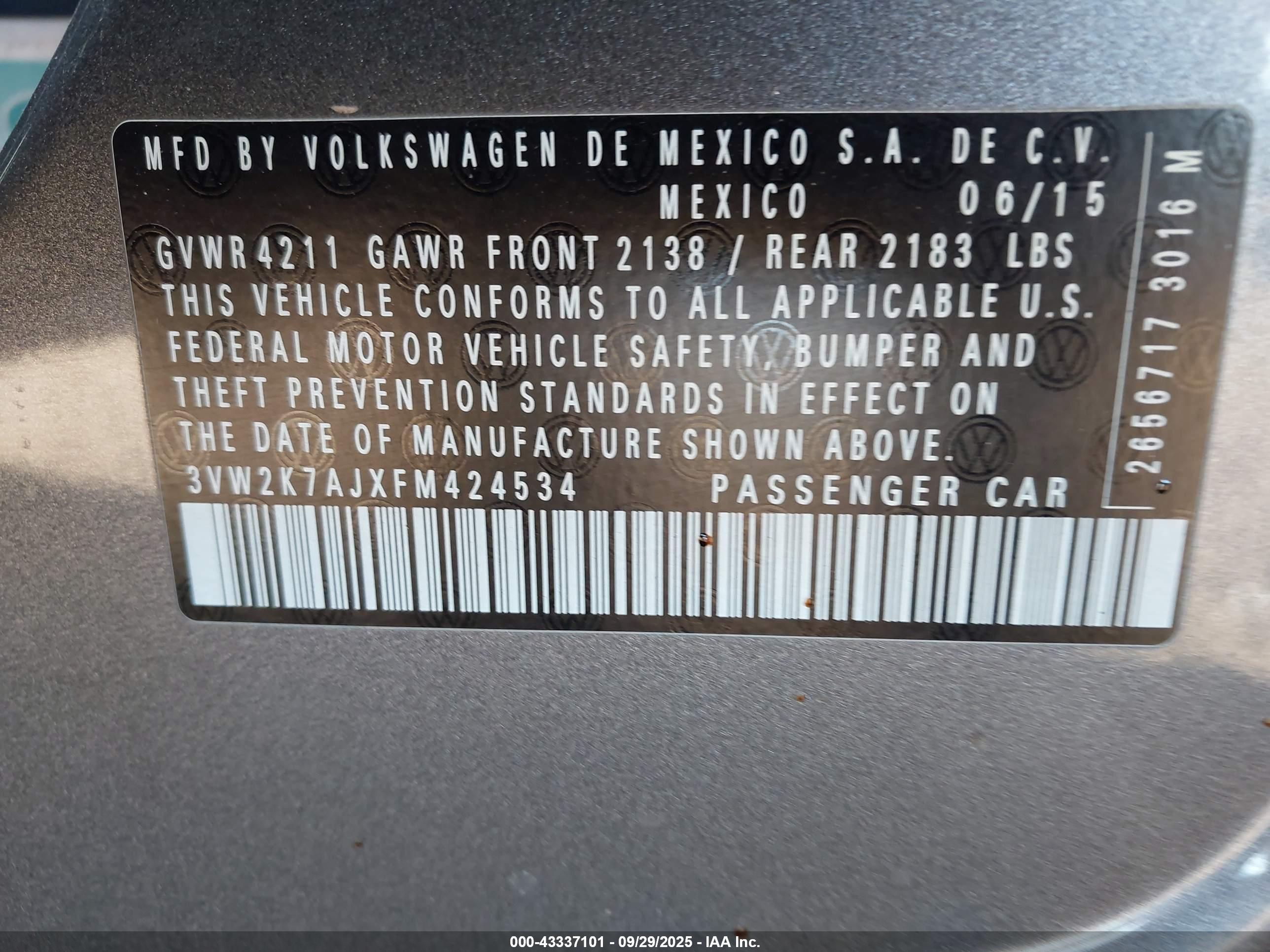 VOLKSWAGEN JETTA image 9