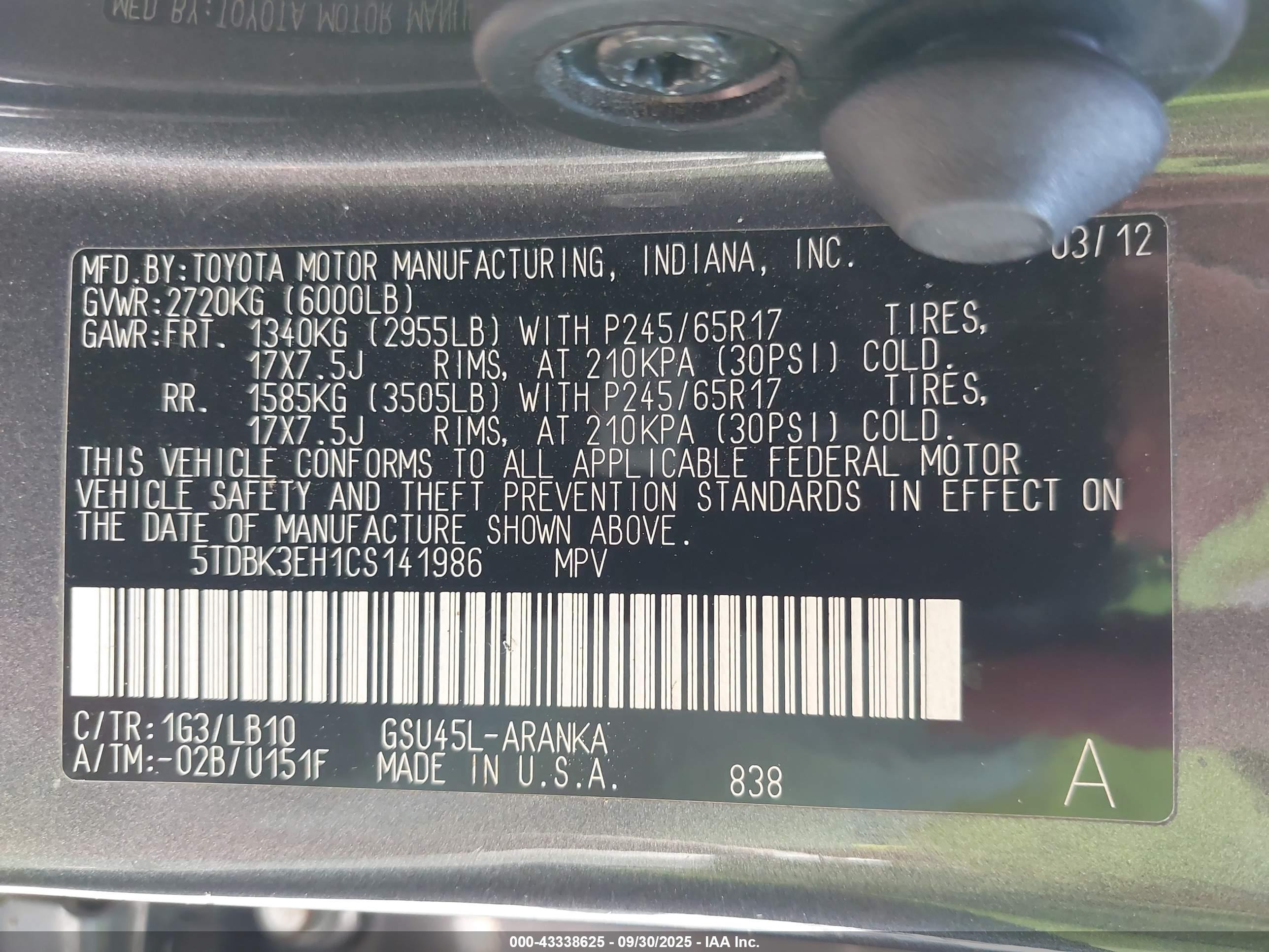 TOYOTA HIGHLANDER image 9