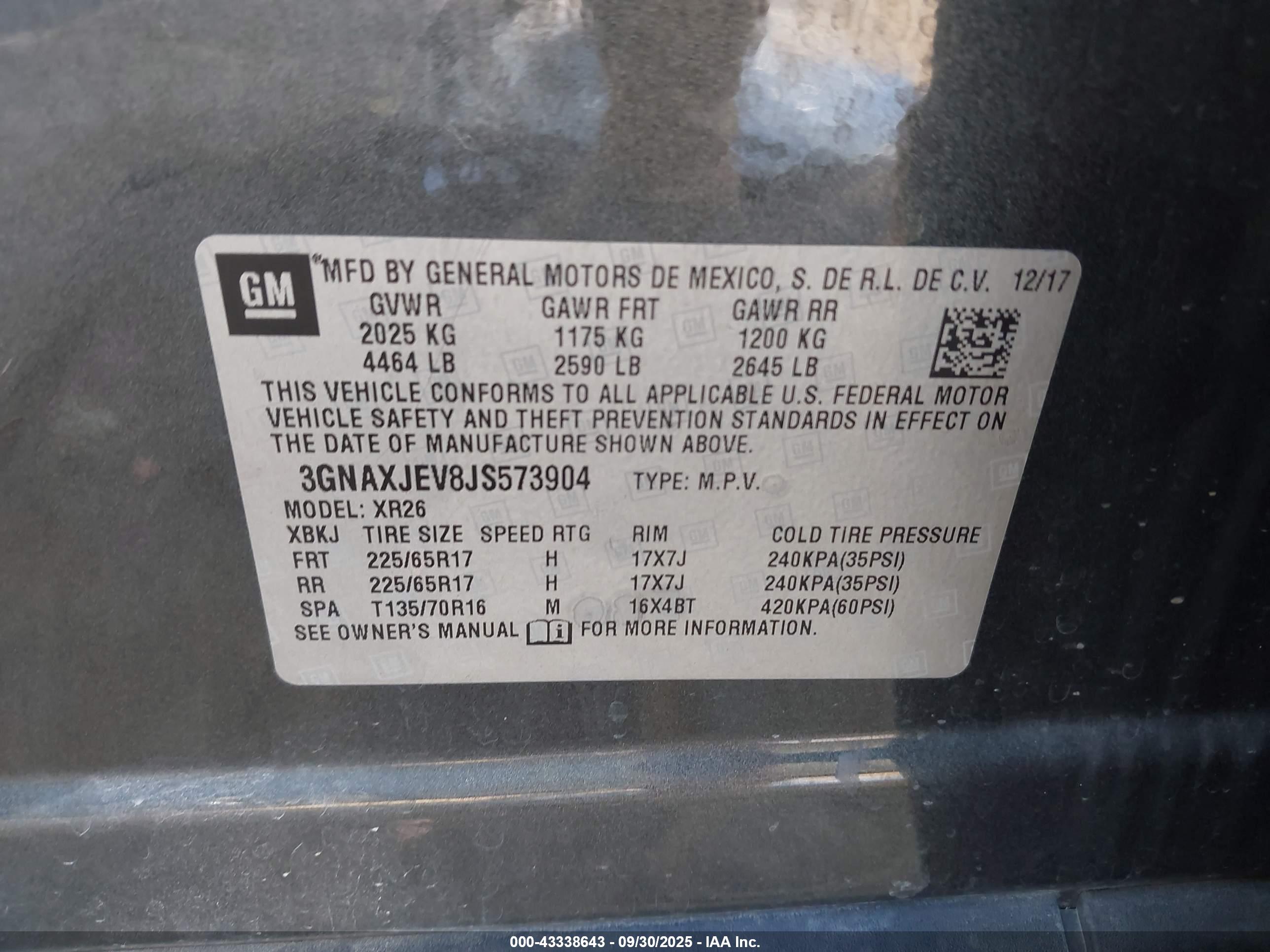 CHEVROLET EQUINOX image 9