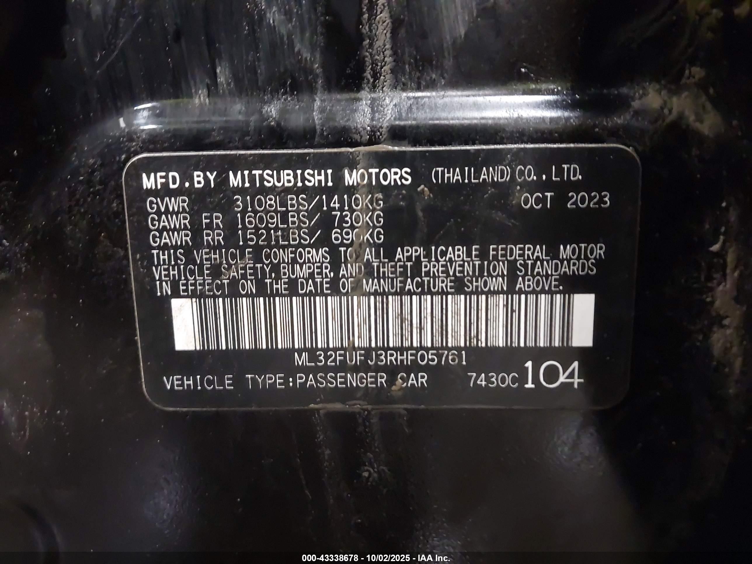 MITSUBISHI MIRAGE image 9