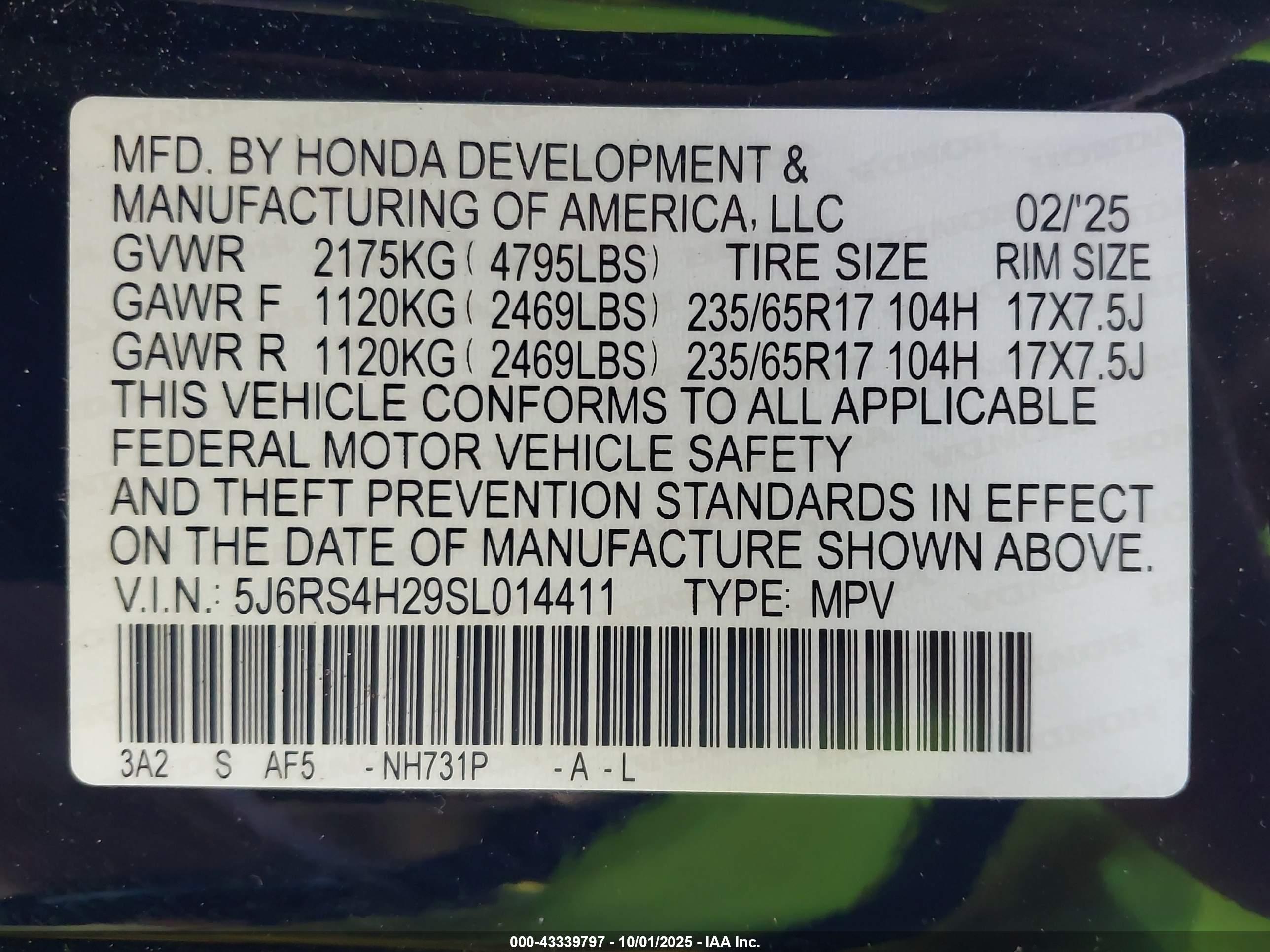 HONDA CR-V image 9