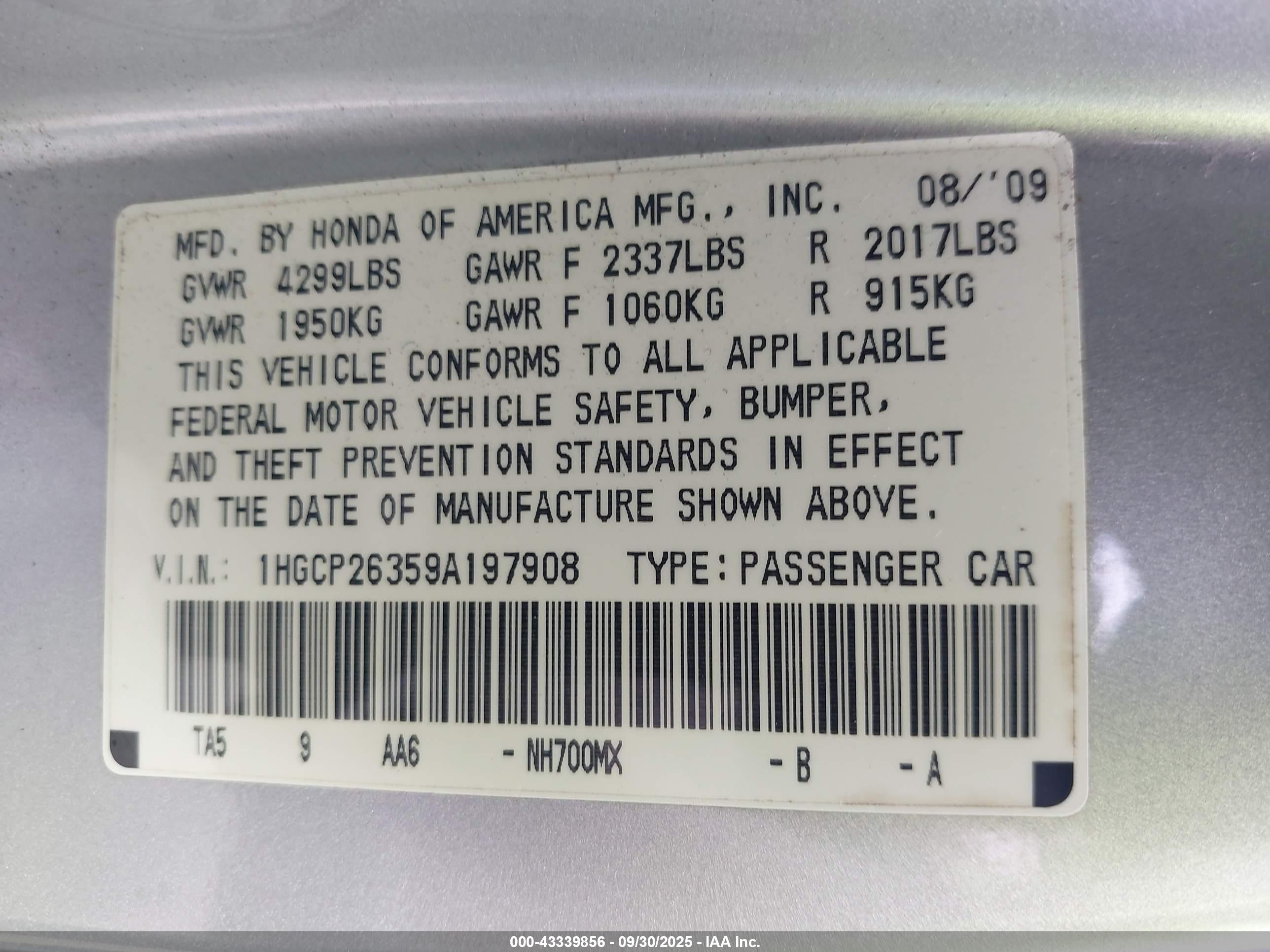 HONDA ACCORD image 9