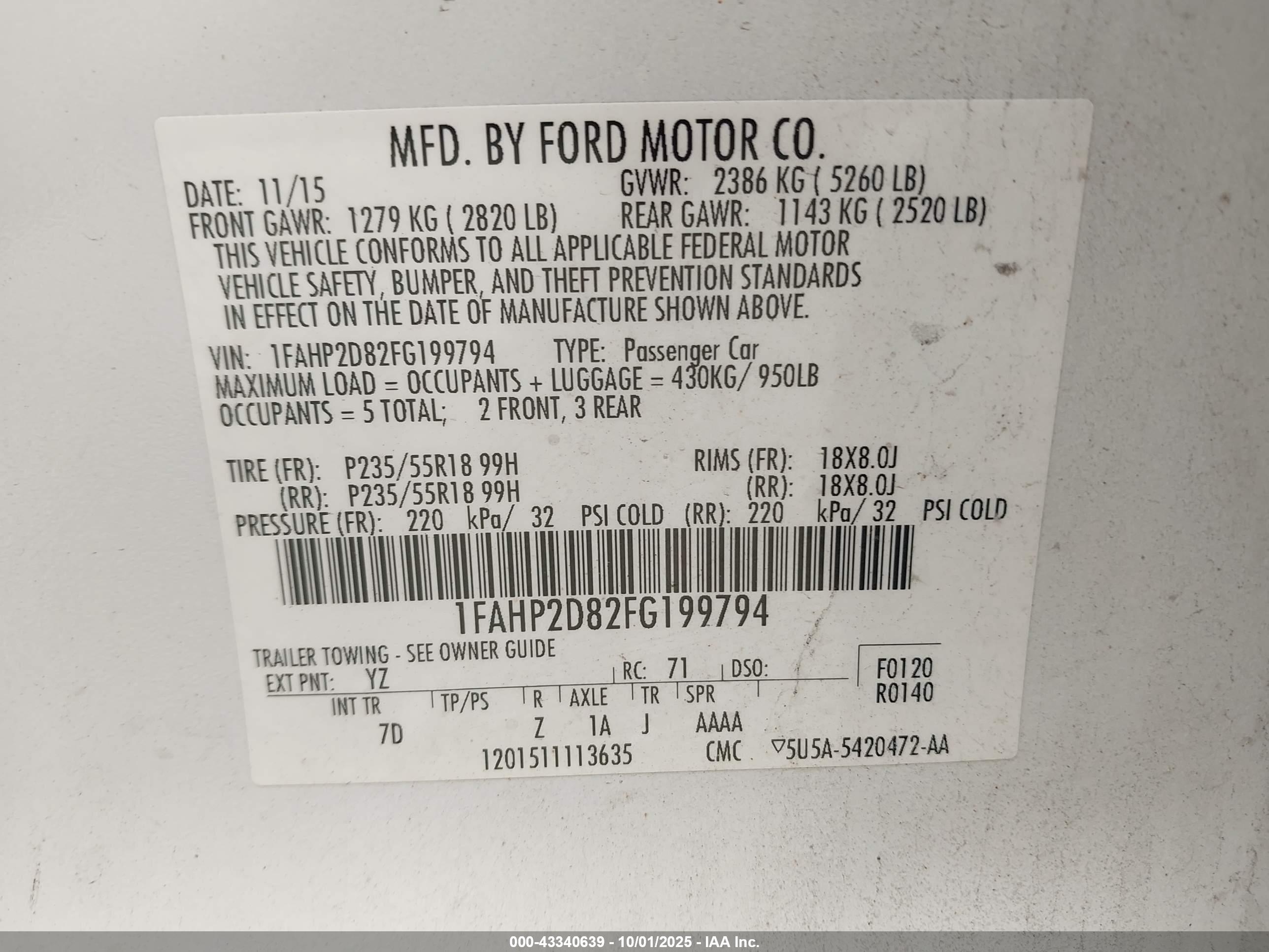 FORD TAURUS image 9