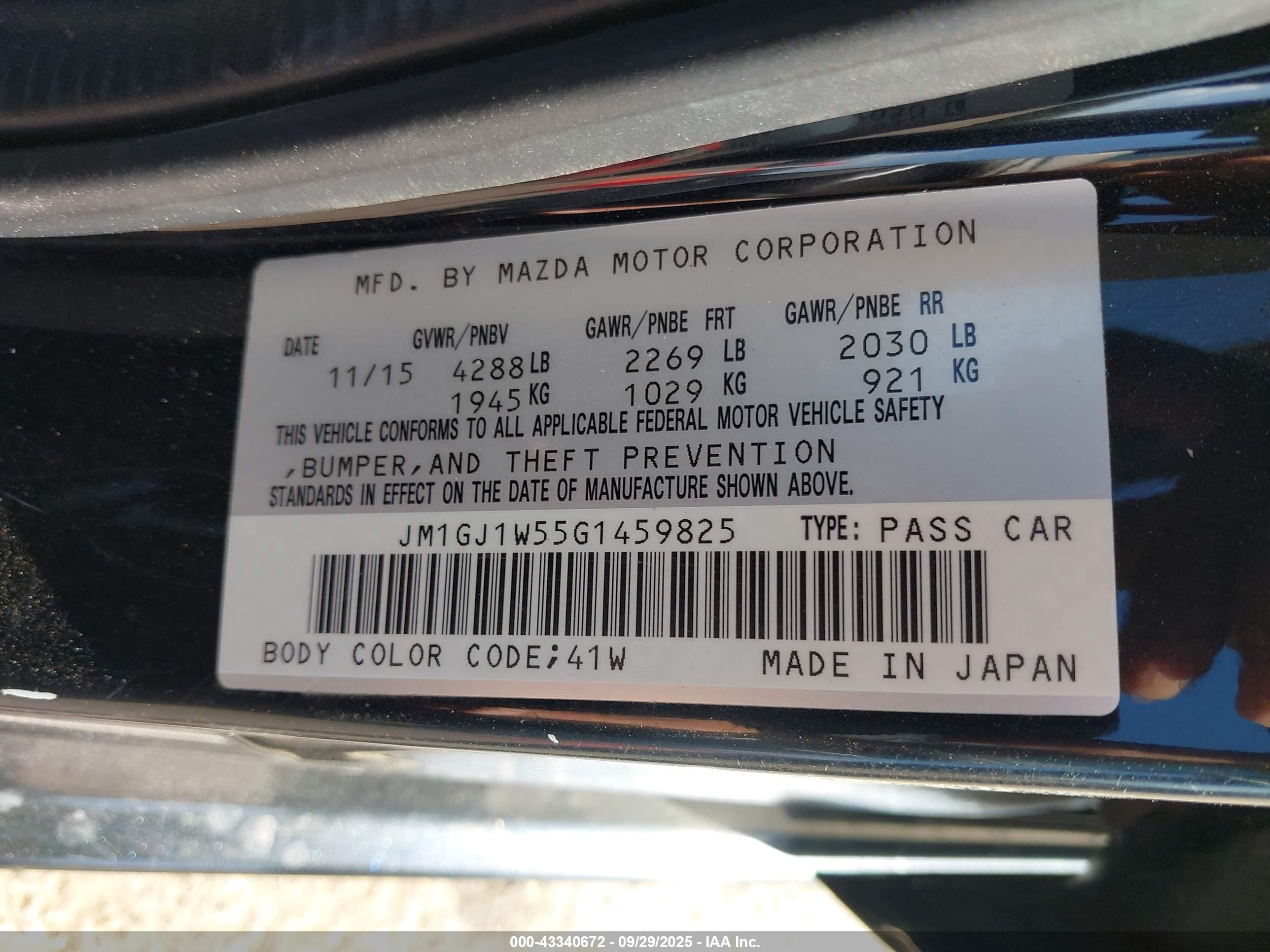 MAZDA MAZDA6 image 9