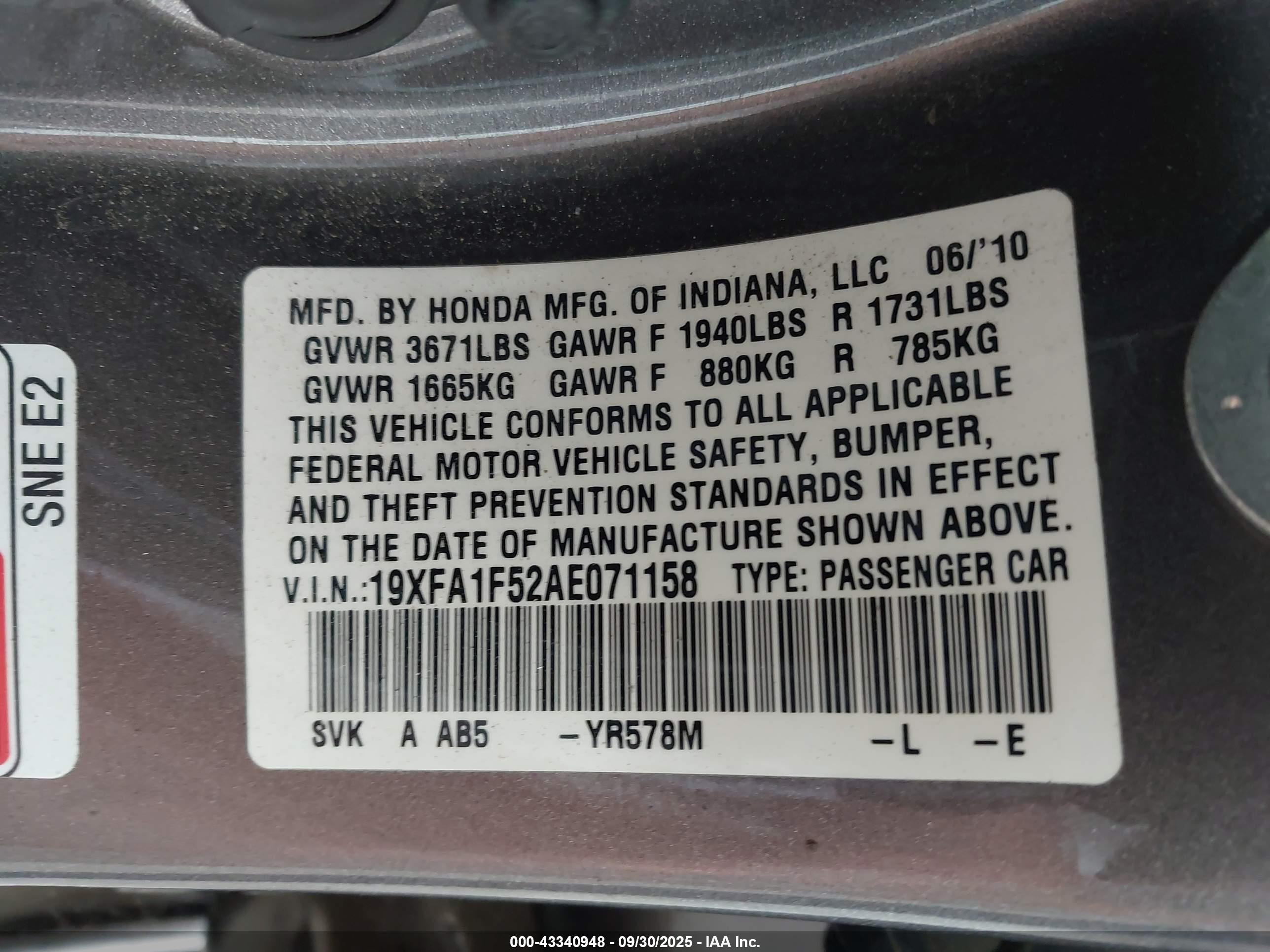 HONDA CIVIC image 9