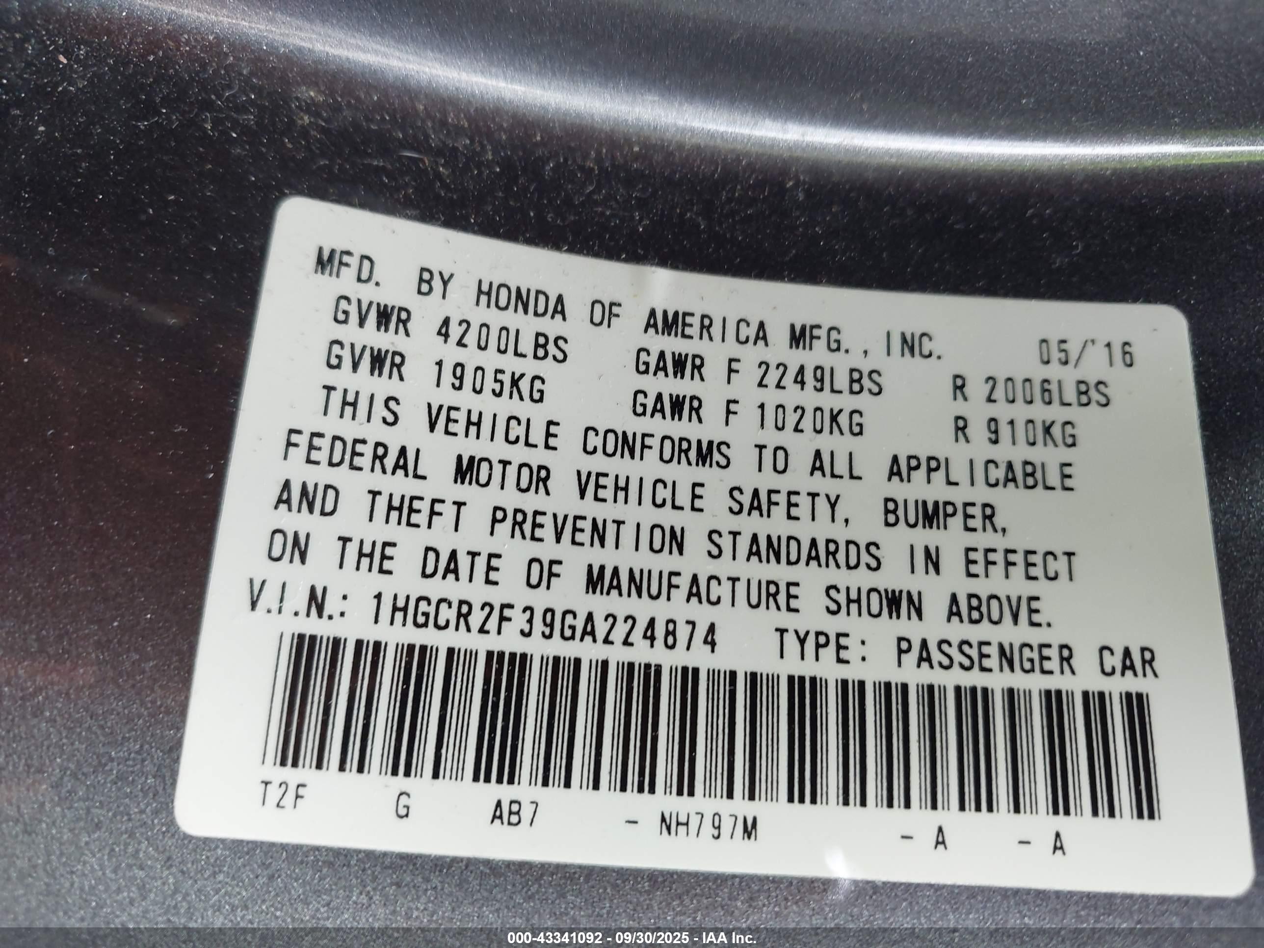 HONDA ACCORD image 9