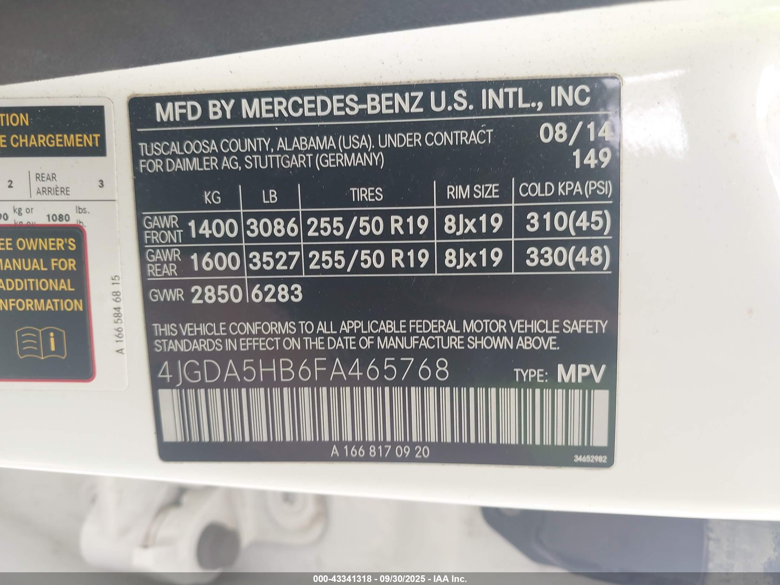 MERCEDES-BENZ ML image 9