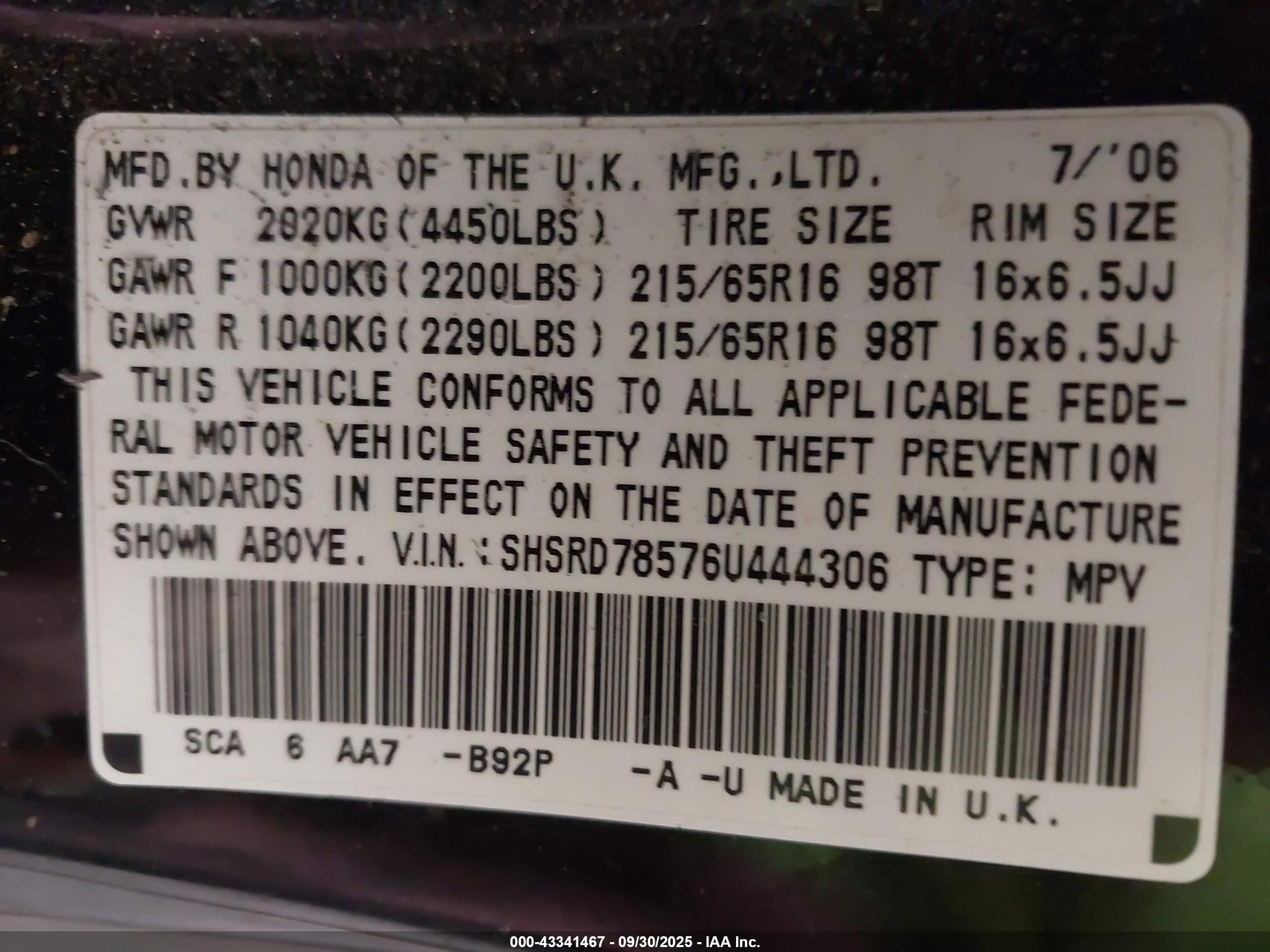 HONDA CR-V image 9