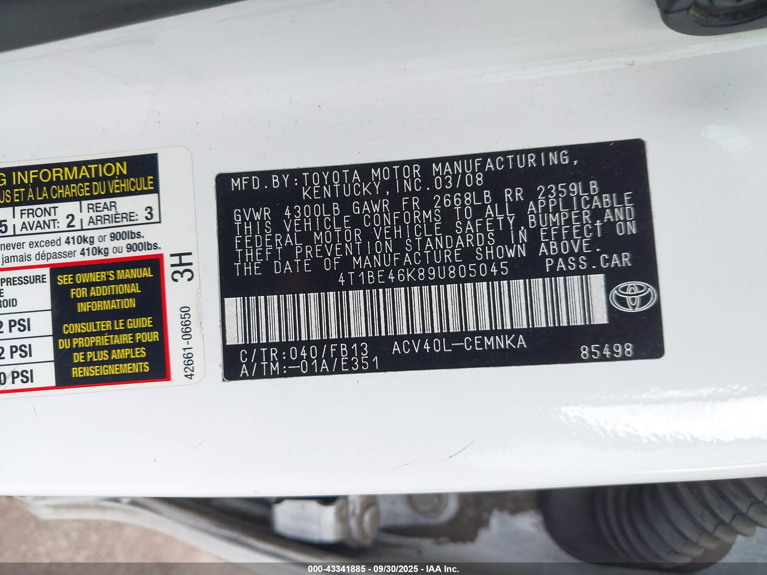 TOYOTA CAMRY image 9