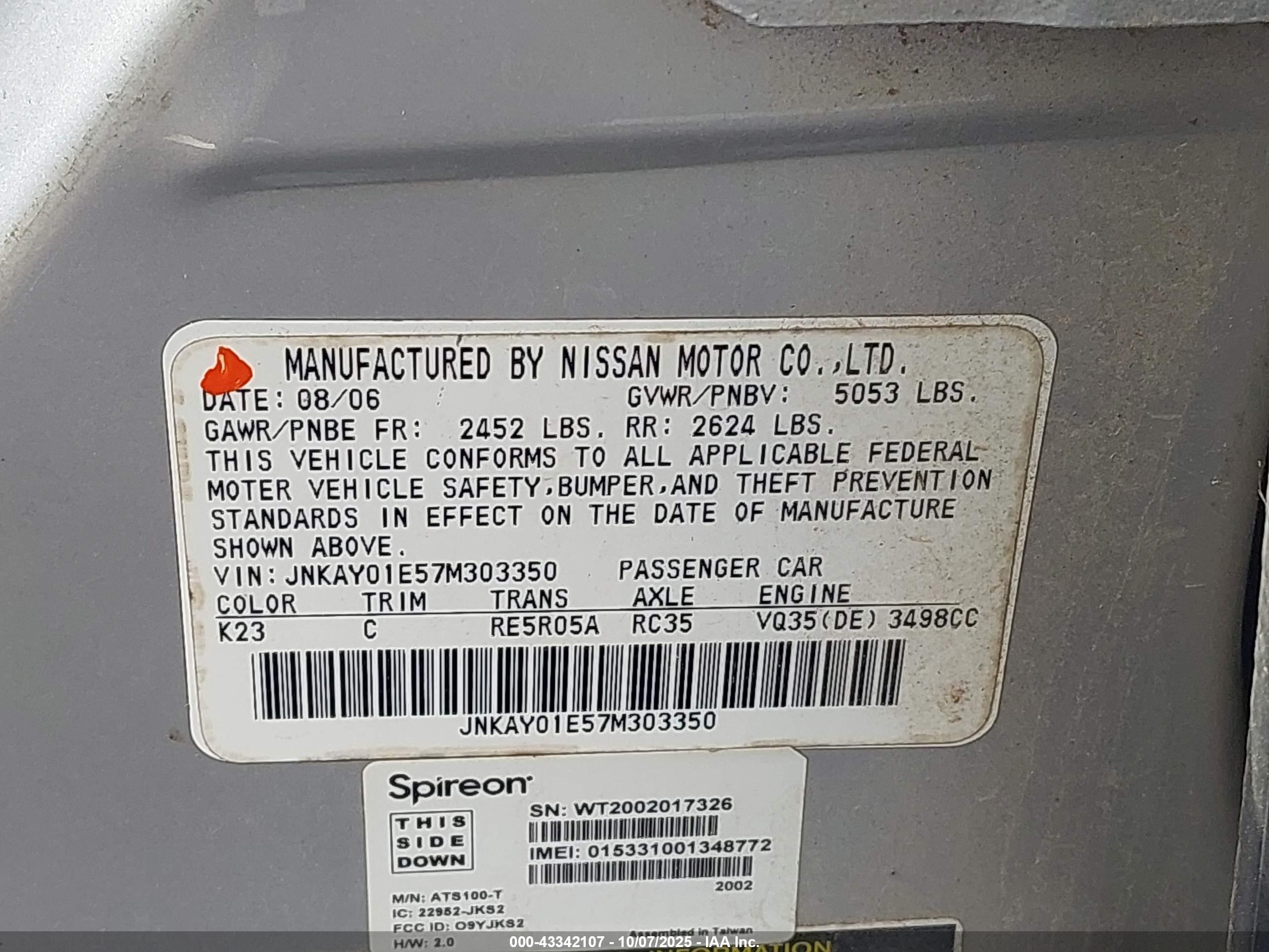 INFINITI M35 image 9