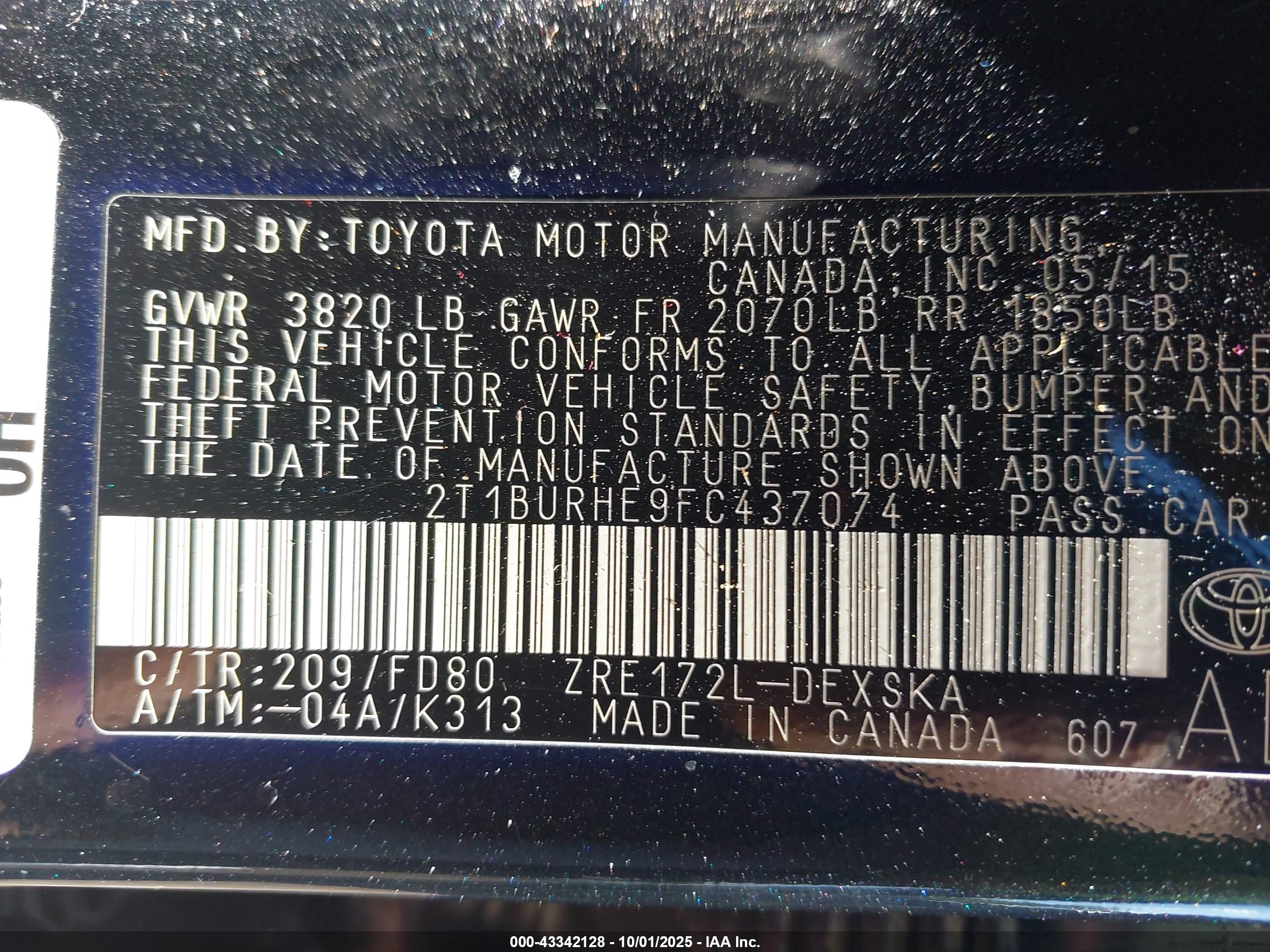TOYOTA COROLLA image 9