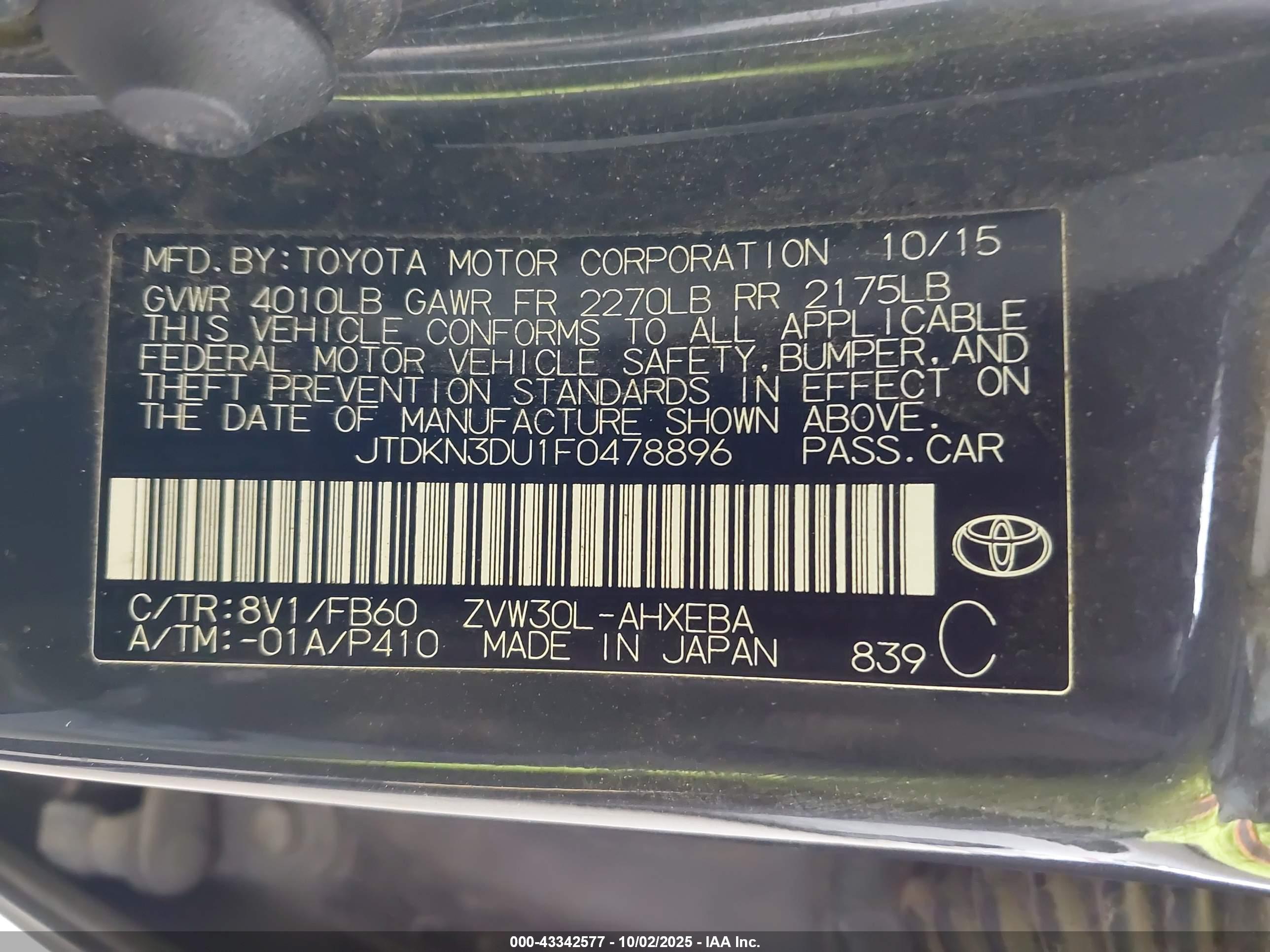 TOYOTA PRIUS image 9