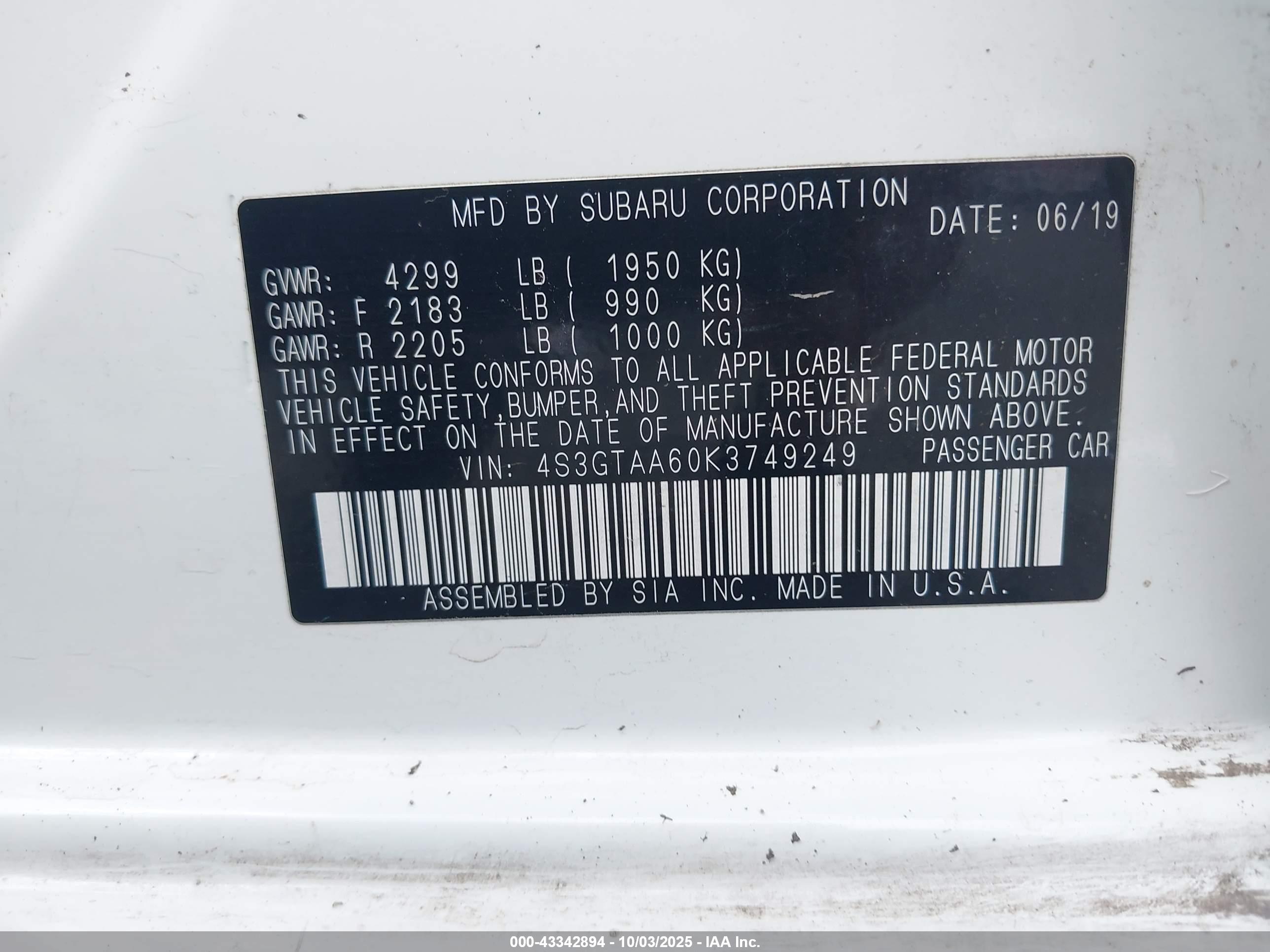SUBARU IMPREZA image 9