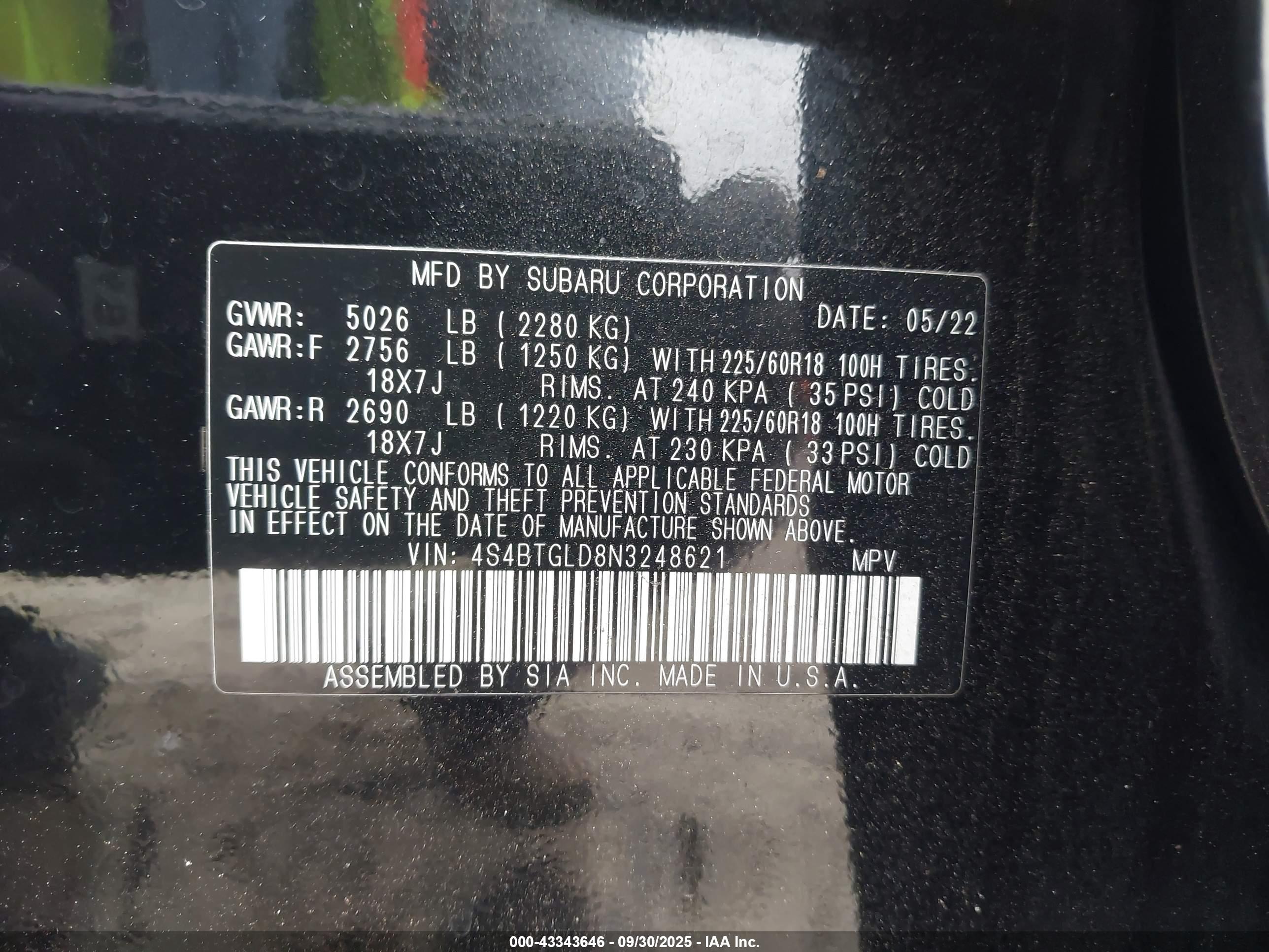 SUBARU OUTBACK image 9