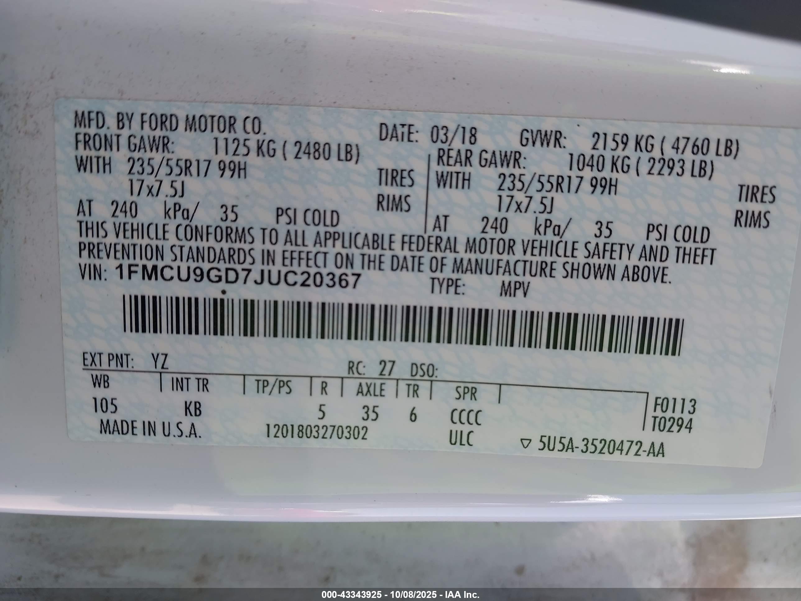 FORD ESCAPE image 9