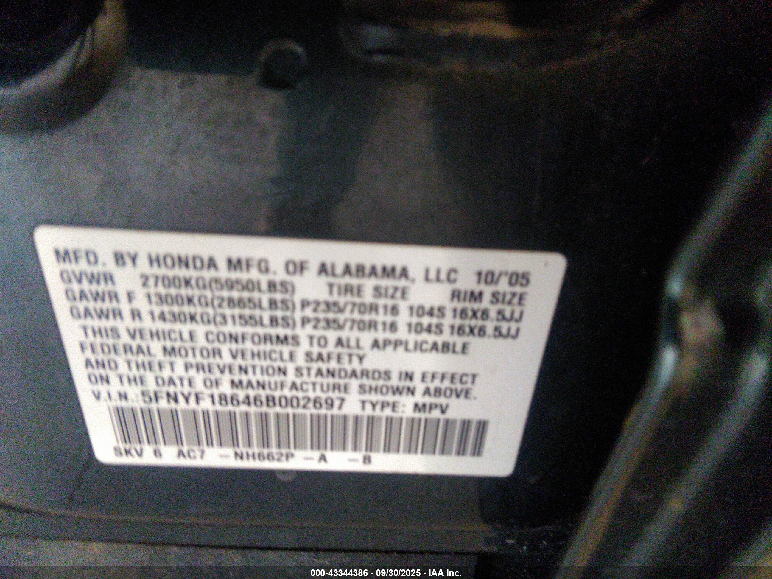 HONDA PILOT image 9