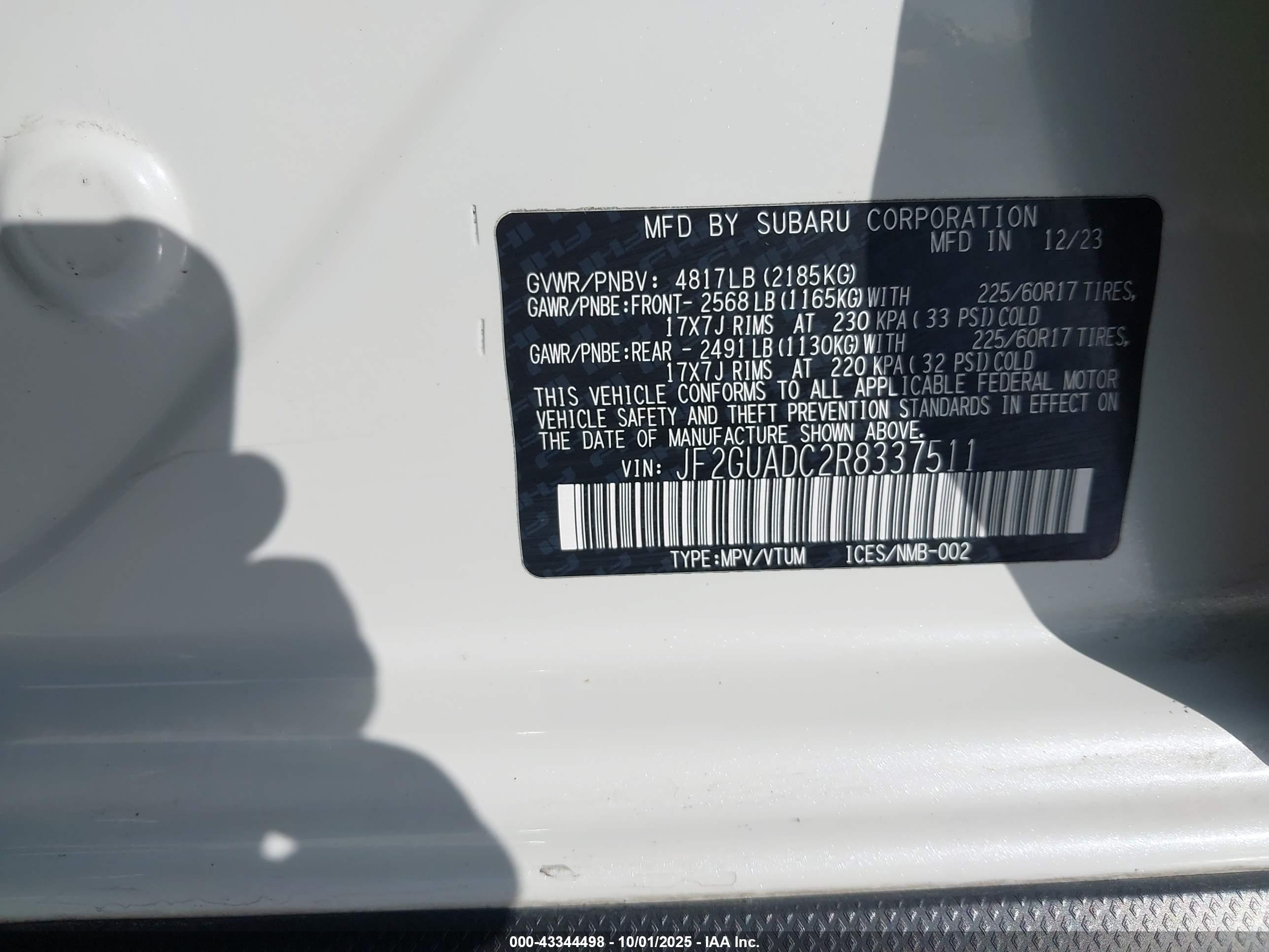 SUBARU CROSSTREK image 9