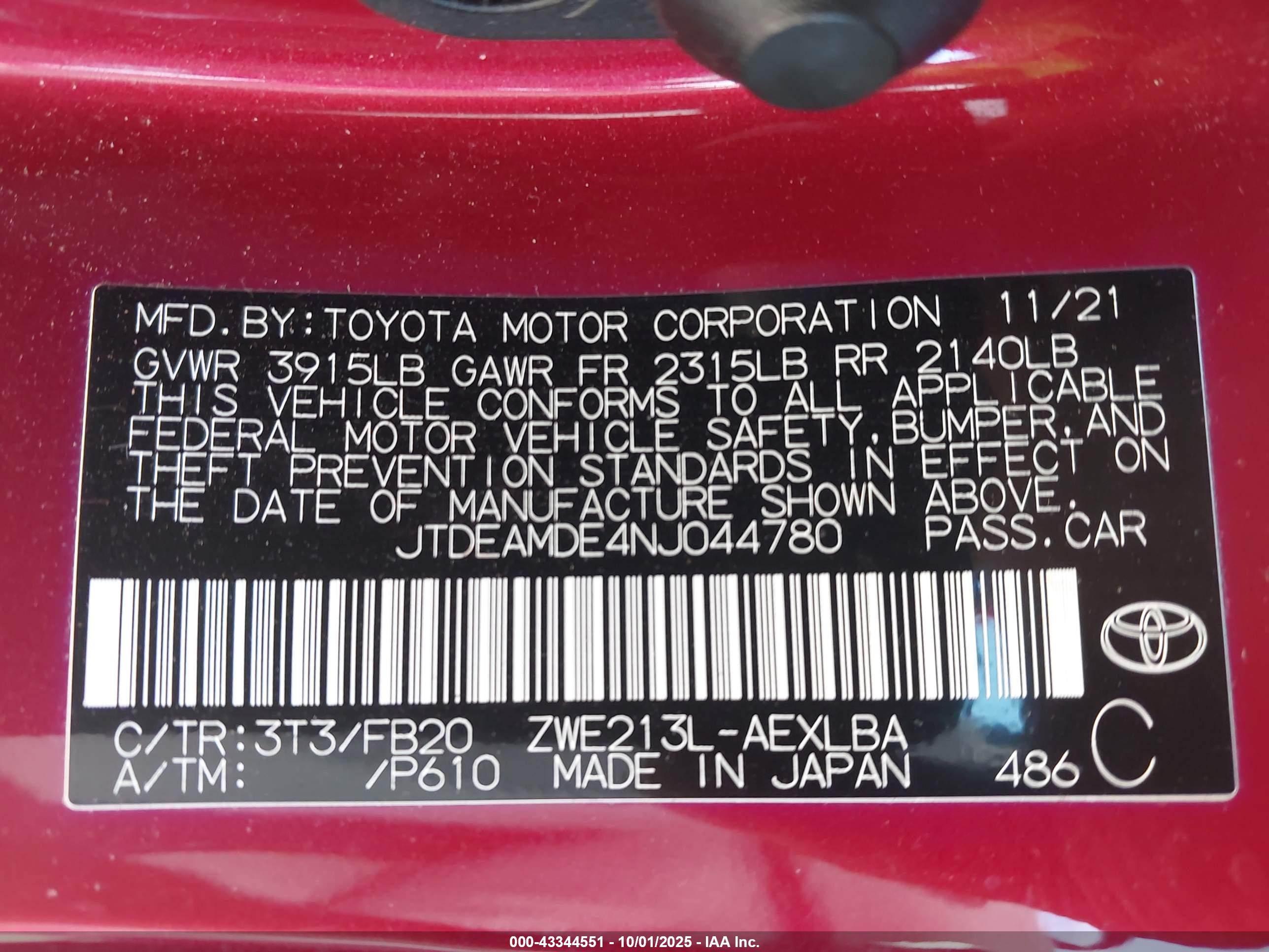 TOYOTA COROLLA image 9