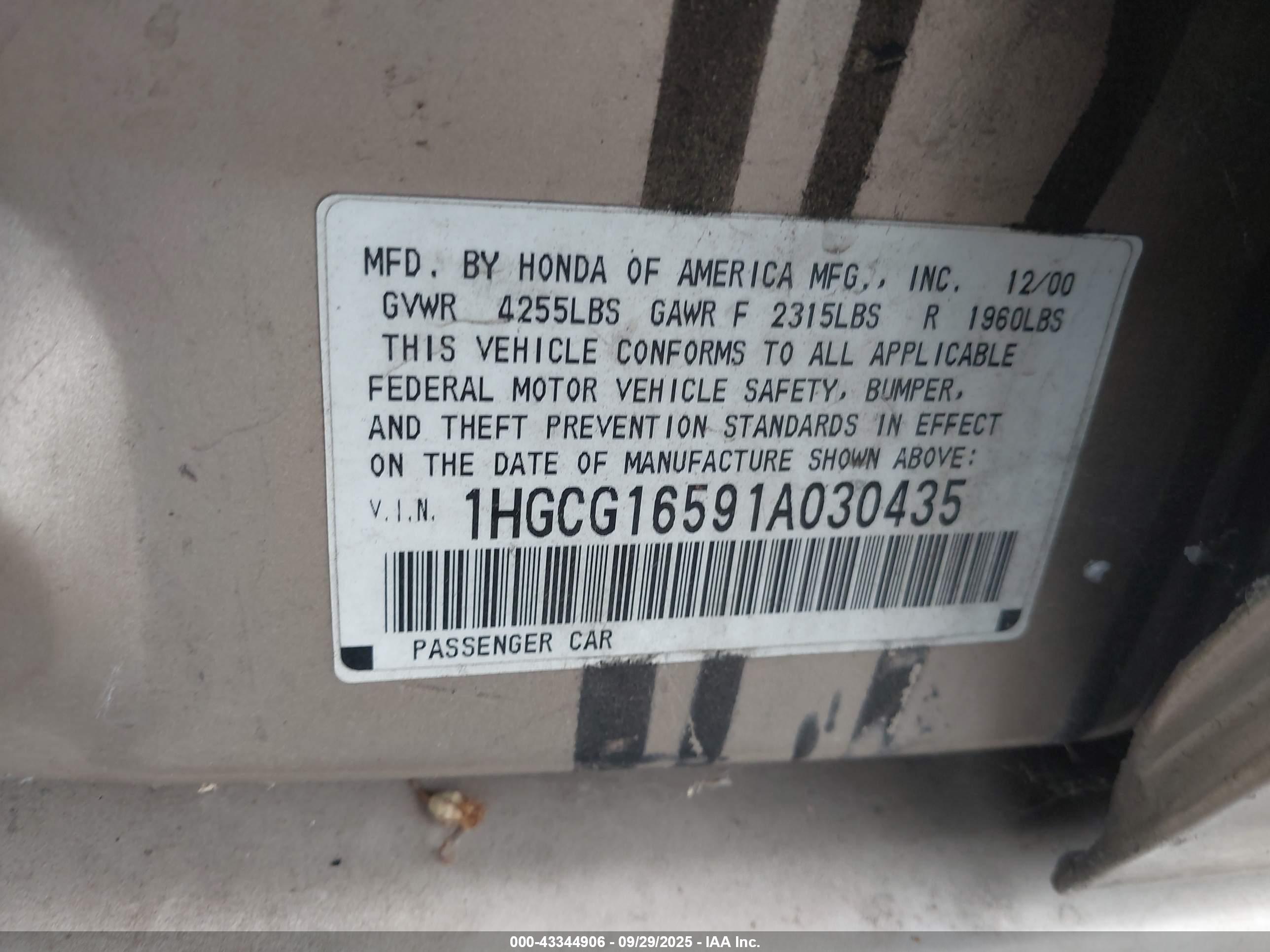 HONDA ACCORD image 9